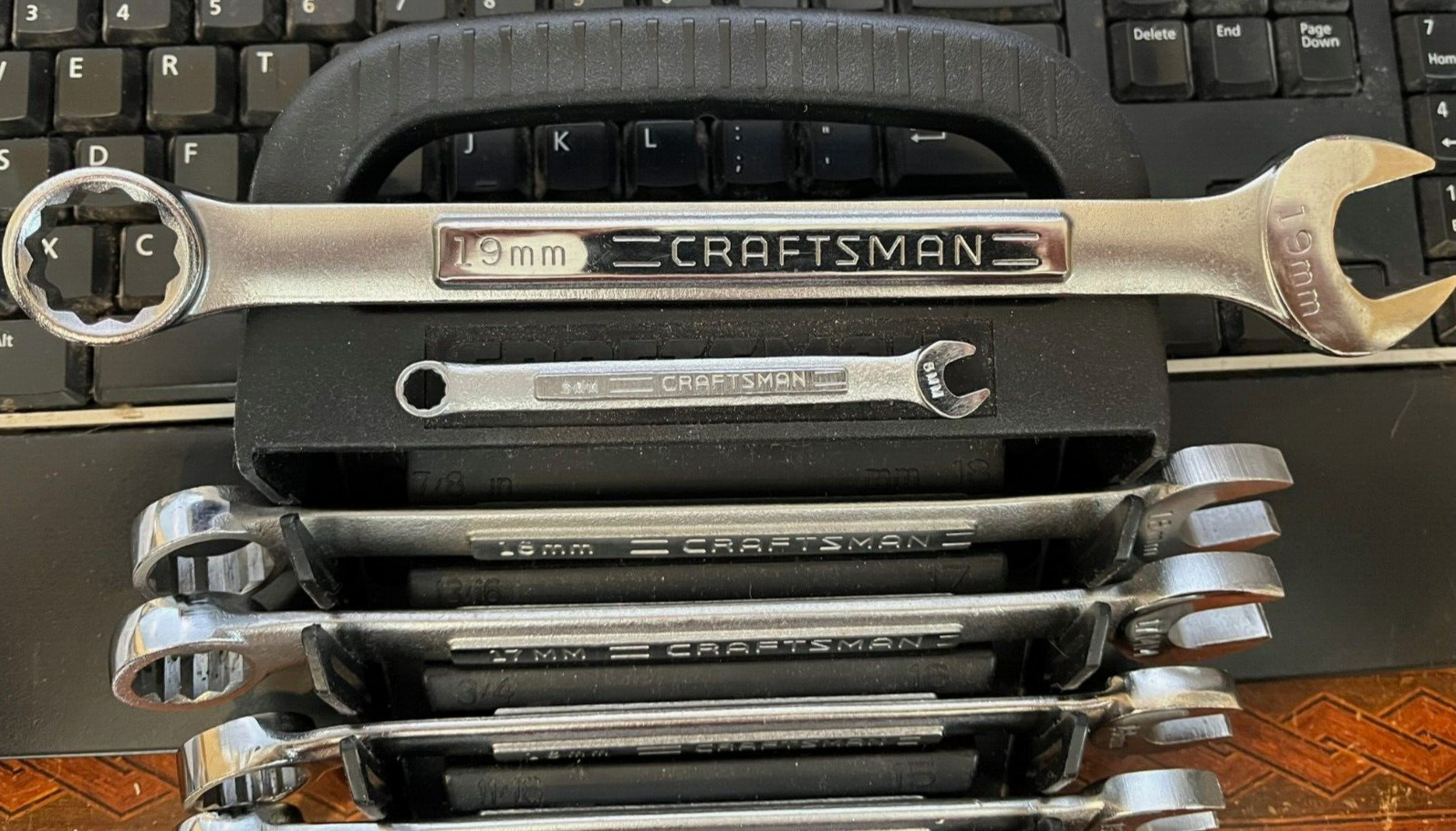 Craftsman Metric Combination Wrench 14 Pc Set 12 Pt 6mm to 19mm USA V -VA-NICE!!