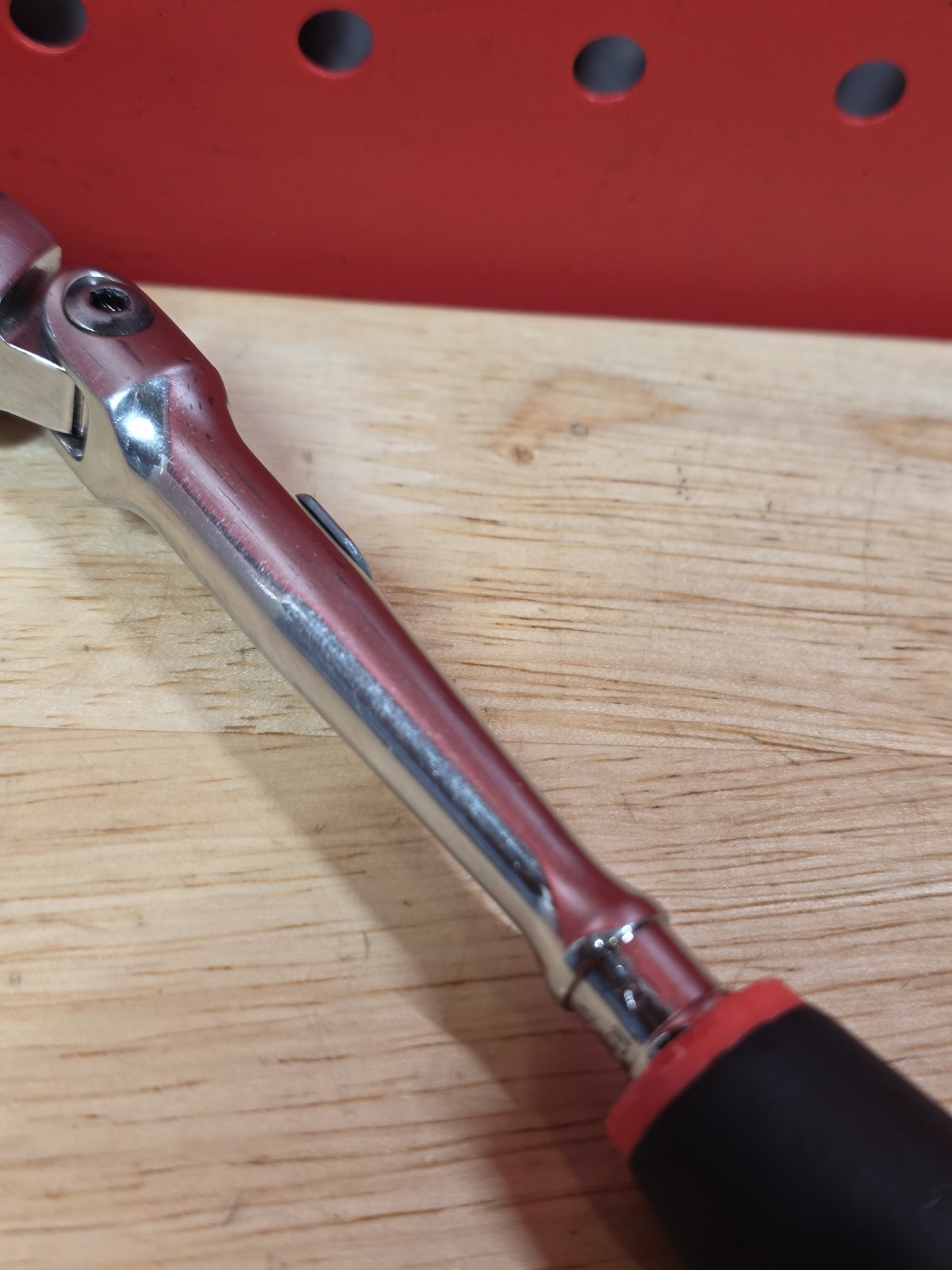 Snap-on THLX72 1/4″ Locking Flex Head Soft Grip Ratchet RED & Blue-Point Spinner