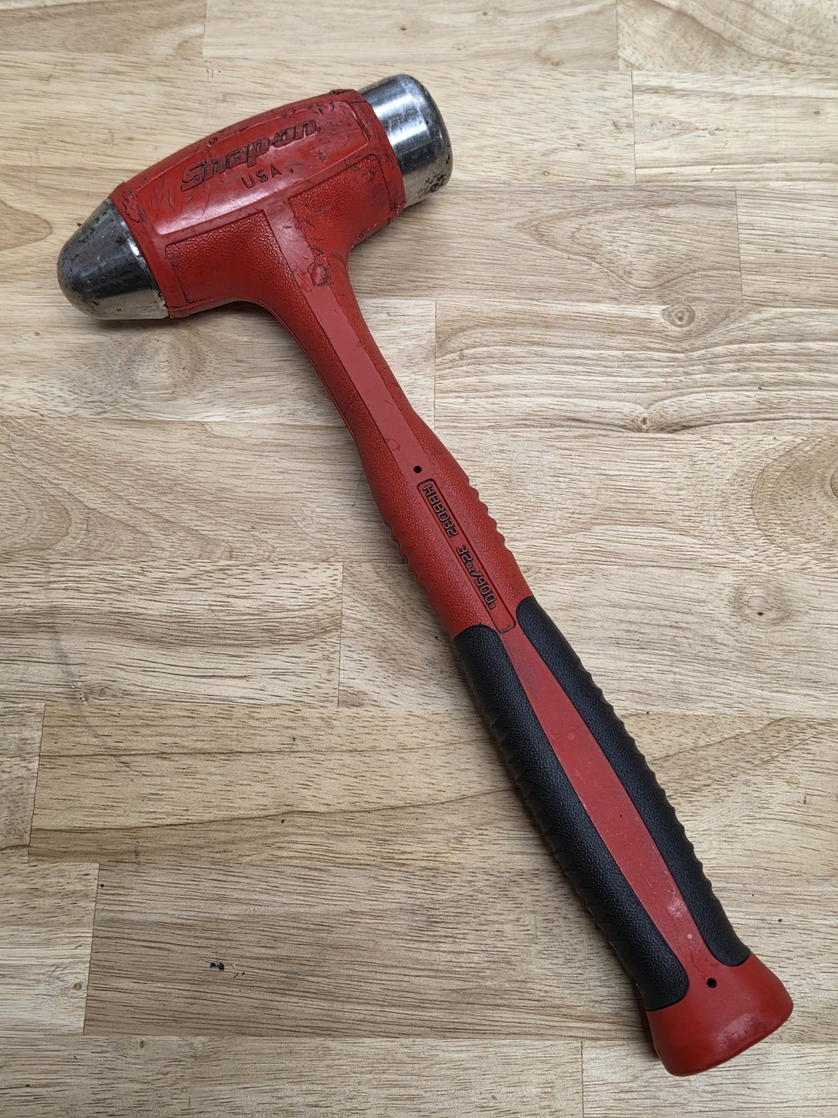 Snap-On Tools HBBD32 Red Ball Peen Dead Blow Hammer 32 Ounce. USA