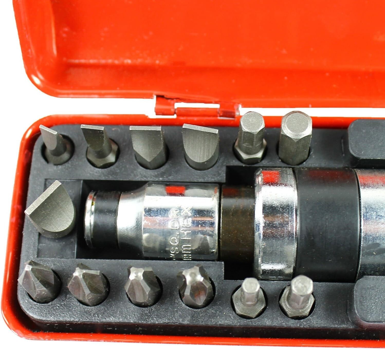 14 Pc 1/2″ Heavy Duty Impact Screwdriver Driver Set SAE Reversible w/ Metal Case