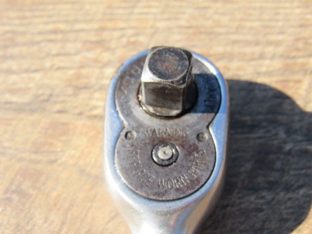 SNAP ON 3/8″ DRIVE F720 CHROME STANDARD HANDLE RATCHET UNDERLINE SILVER BADGE