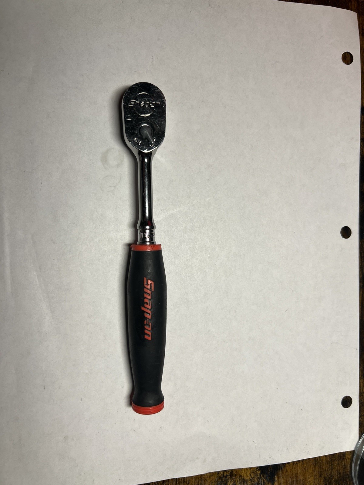 Snap-on Tools USA NEW 1/4″ Drive RED Soft Grip Long Handle Ratchet THL72
