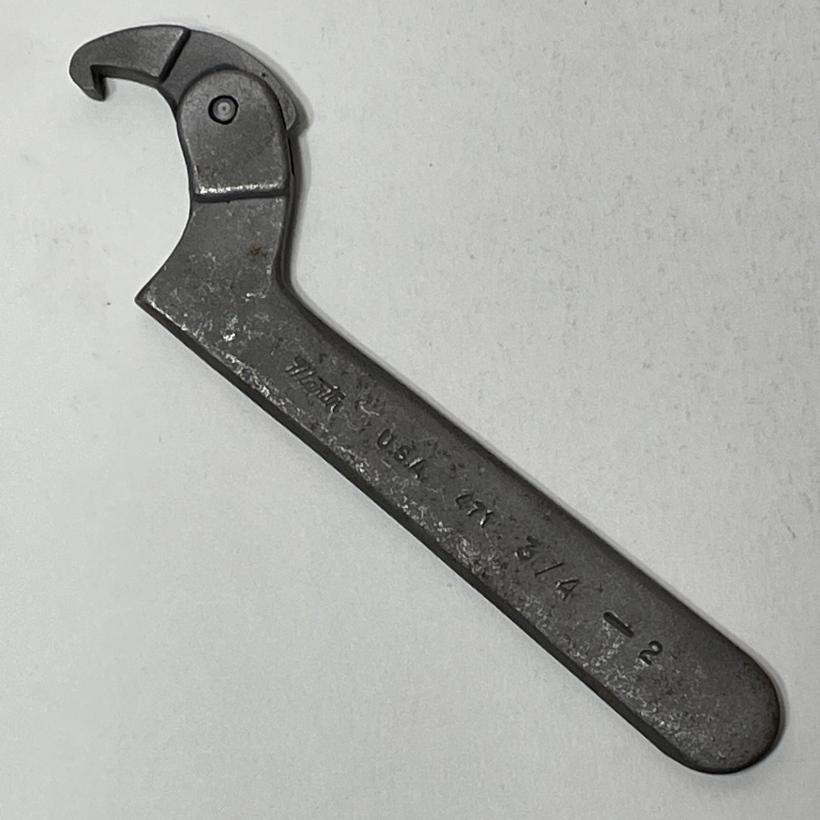 Martin 471 Adjustable Hook Spanner 3/4″ – 2″ USA Wrench Vintage Tools Script