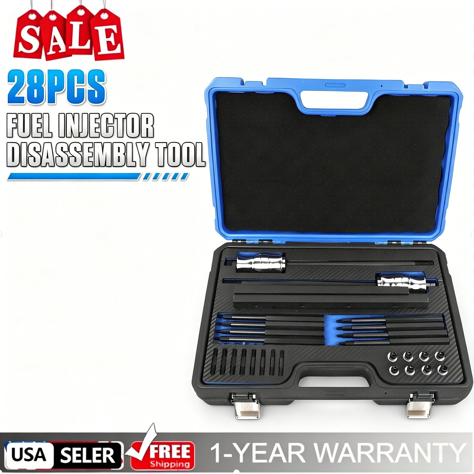 EN-51146 Fuel Injector Rail Assembly Tool Kit – NEW Master Replacer Set 28 PCS