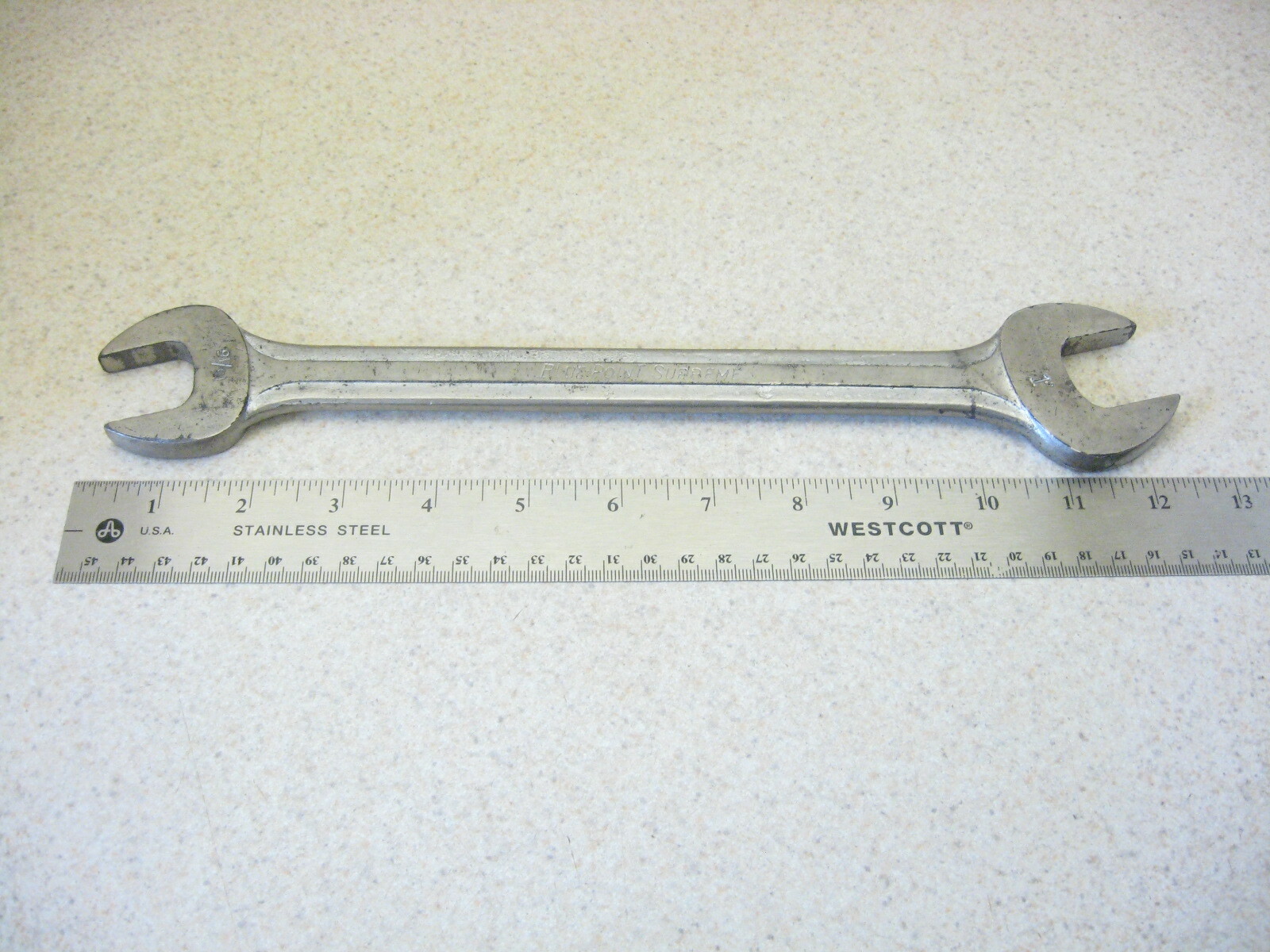 Blue Point Supreme by Snap-On S-3032 Double Open End Wrench 15/16″ x 1″ Vtg USA