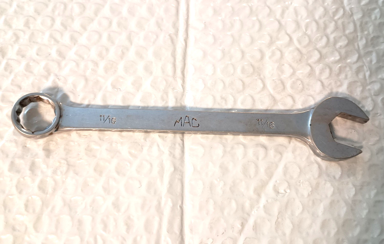 MAC TOOLS CW22, 11/16″ COMBINATION WRENCH, 7.75″ LONG, 12 POINT.