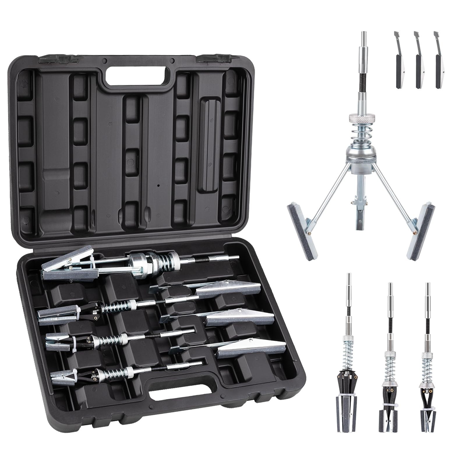 7PCS Adjustable Engine Cylinder Hone Tool Set, 3/4″ to 7″ Sizes, Grinding & Poli