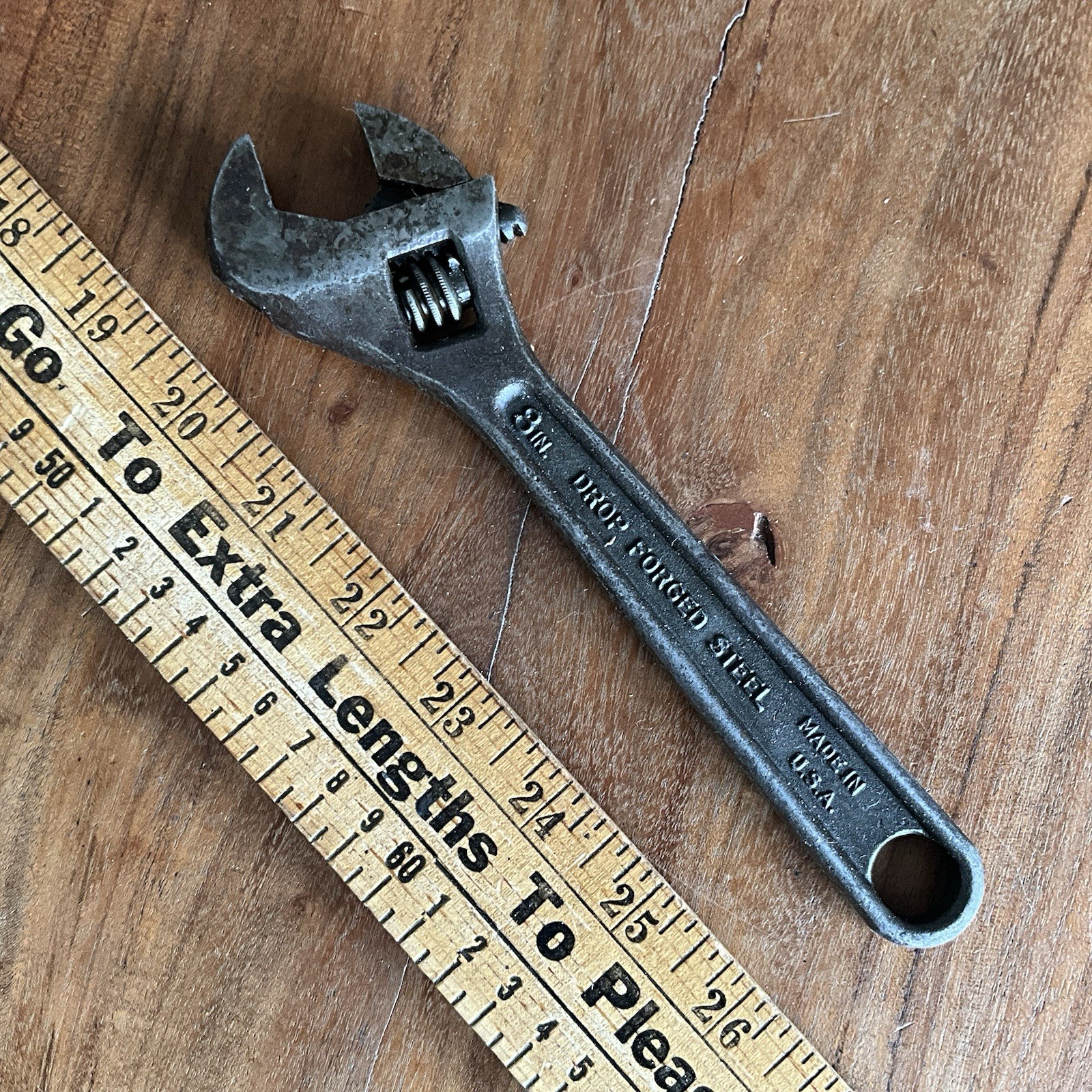 Vintage 8” Crescent Tool Co. Wrench Jamestown N.Y Drop Forged Steel