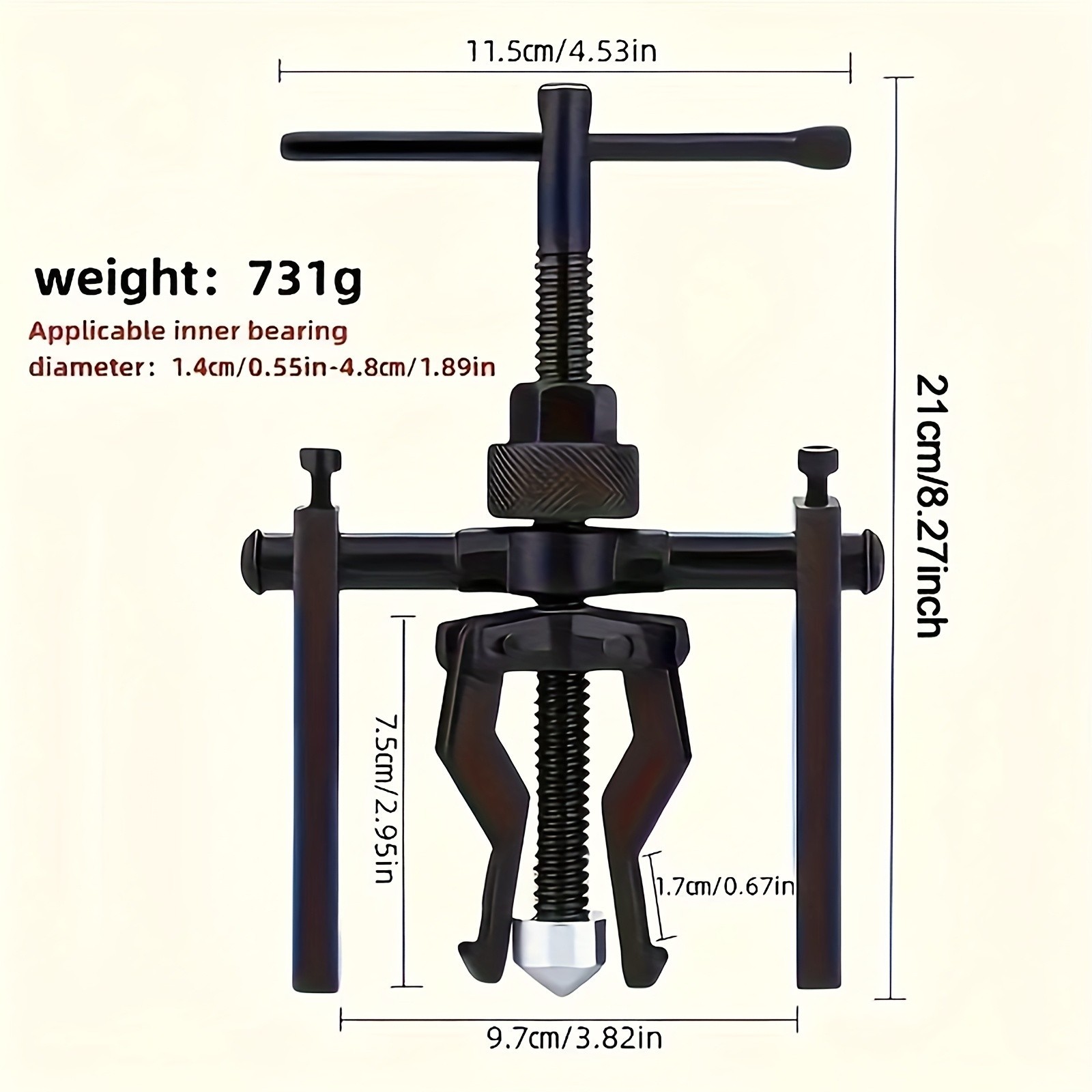 Inner Hole Bearing Puller – Heavy-Duty for Bearing Removal in Auto & Machinery