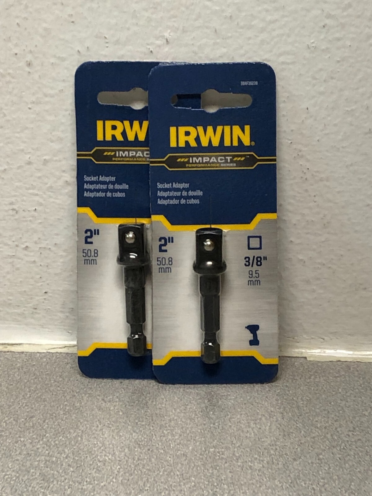 Irwin IWAF36238 2 in. L X 3/8 in. drive Ball Impact Socket Adapter 2 PK