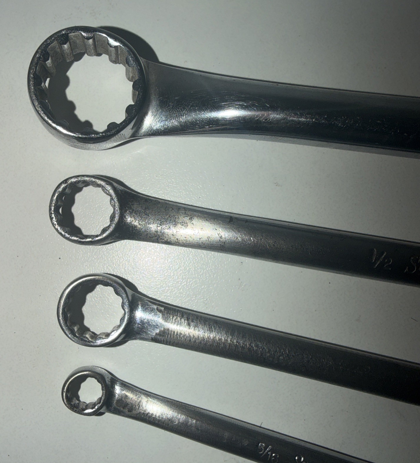 Snap On 4pc Offset SAE Double Box End Wrench 12 PT USA