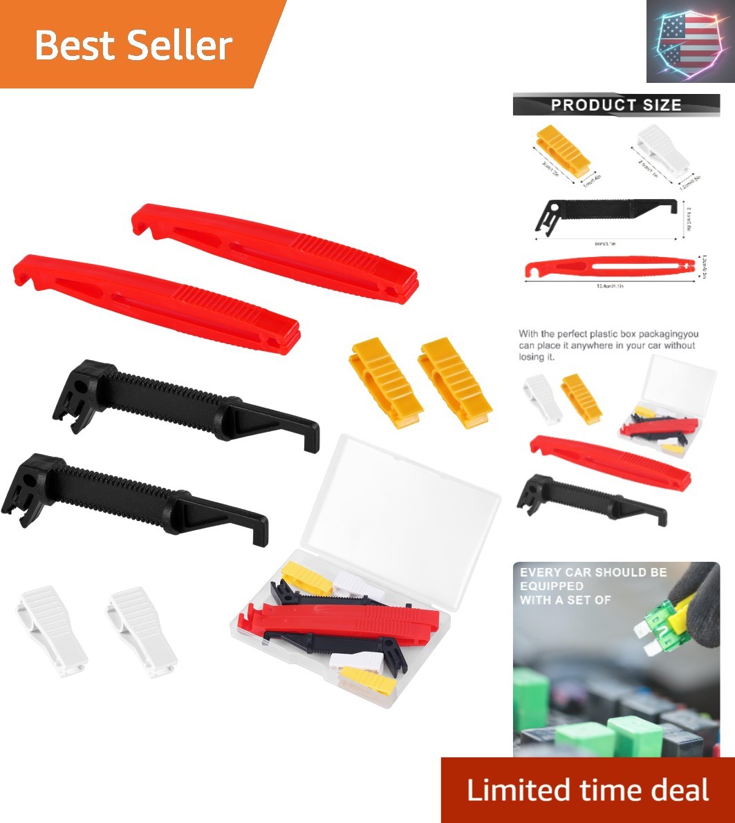 8pcs Fuse Puller, 4 Sizes Plastic Automotive Fuse Extractor, Insertion Remova…