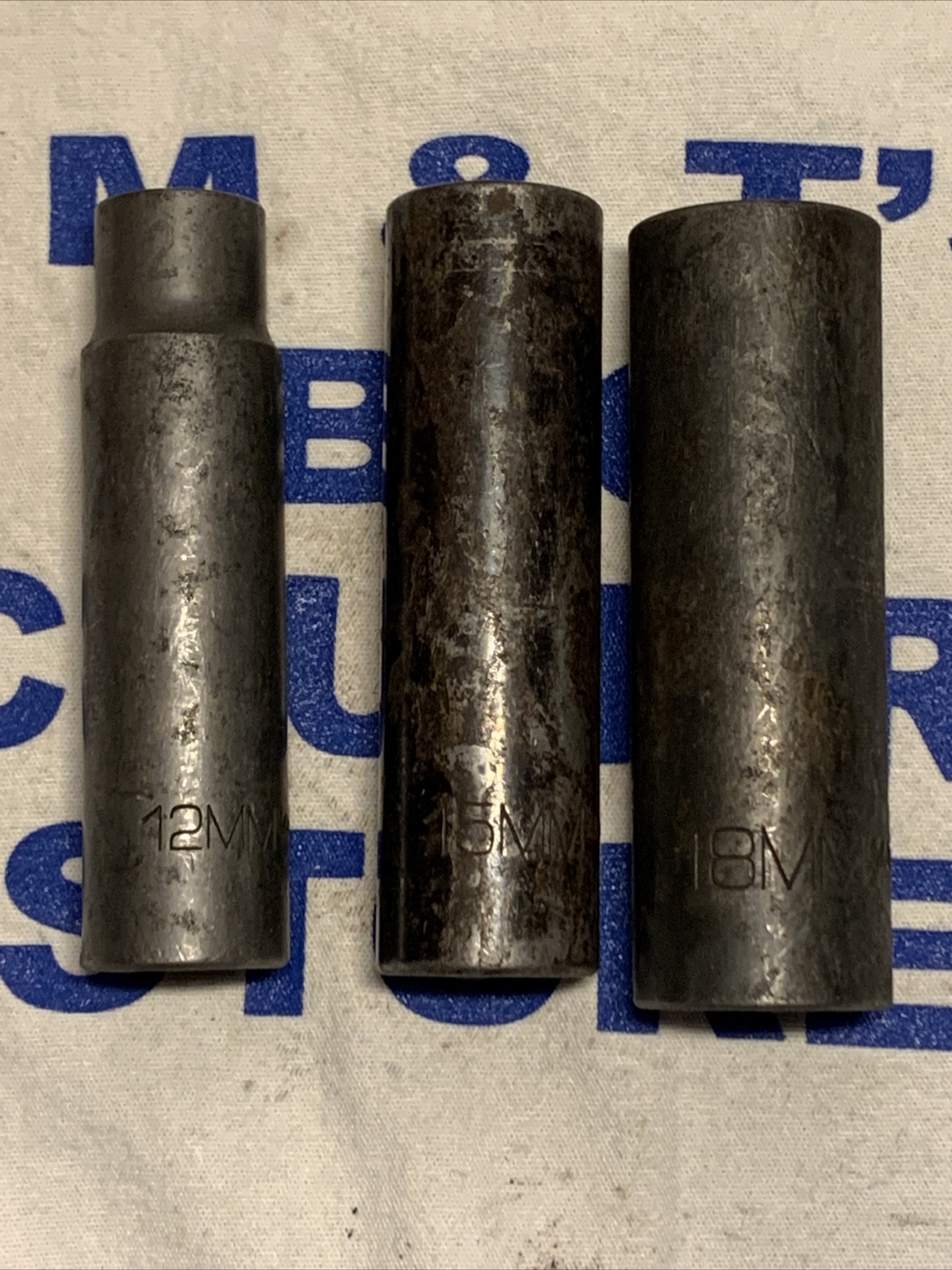 Matco Tools 1/2″ Drive 3pc Metric Pro Non-Slip Deep Impact Sockets 12, 15, 18MM