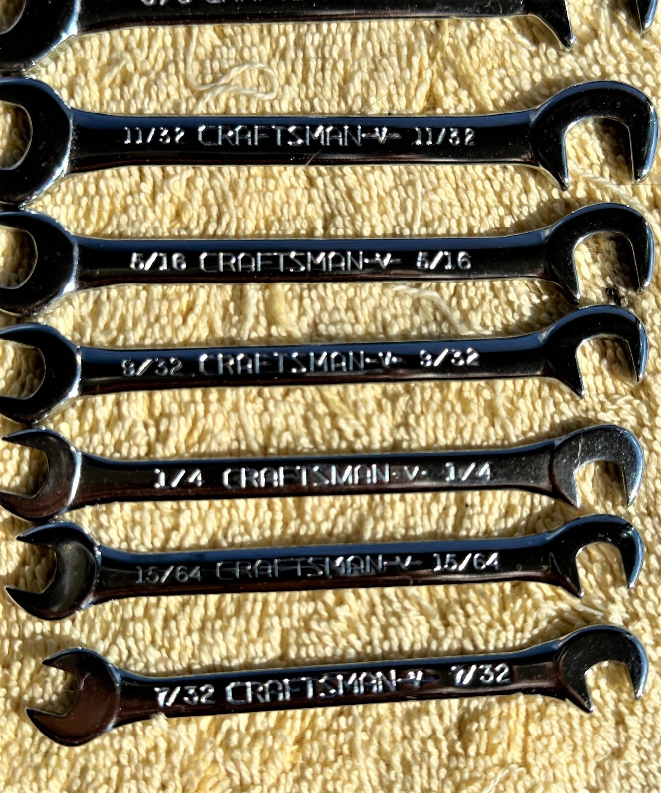 VINTAGE CRAFTSMAN 8 PC «SUPER TUFF» IGNITION WRENCH SET NO. 9-4306 — L@@K NICE
