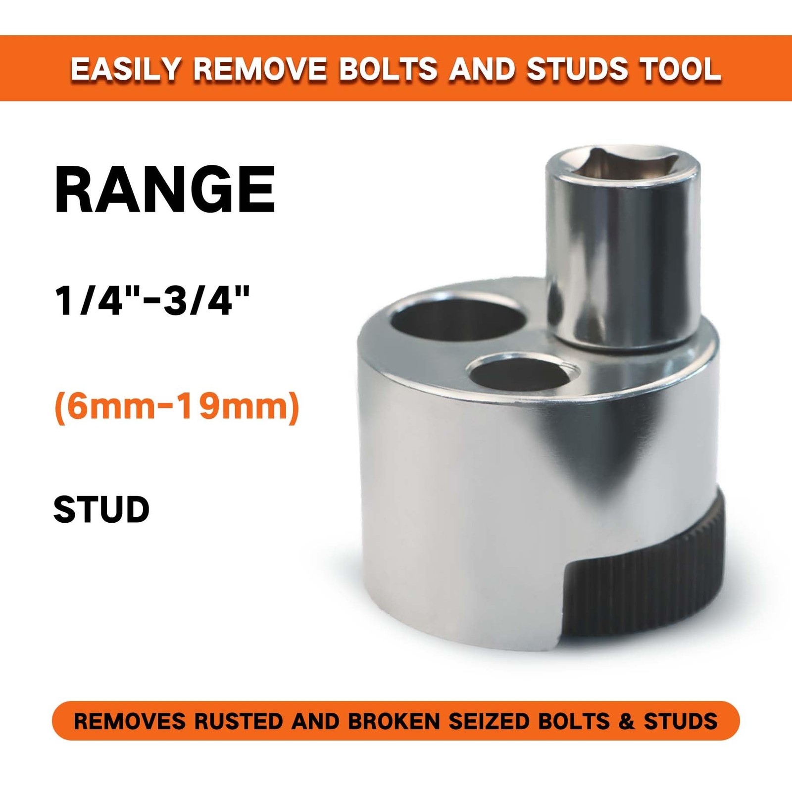 Saca Espárragos Rotos Dañados 1/4″ a 3/4″ Extractor Pernos Barridos CrV Easy Out