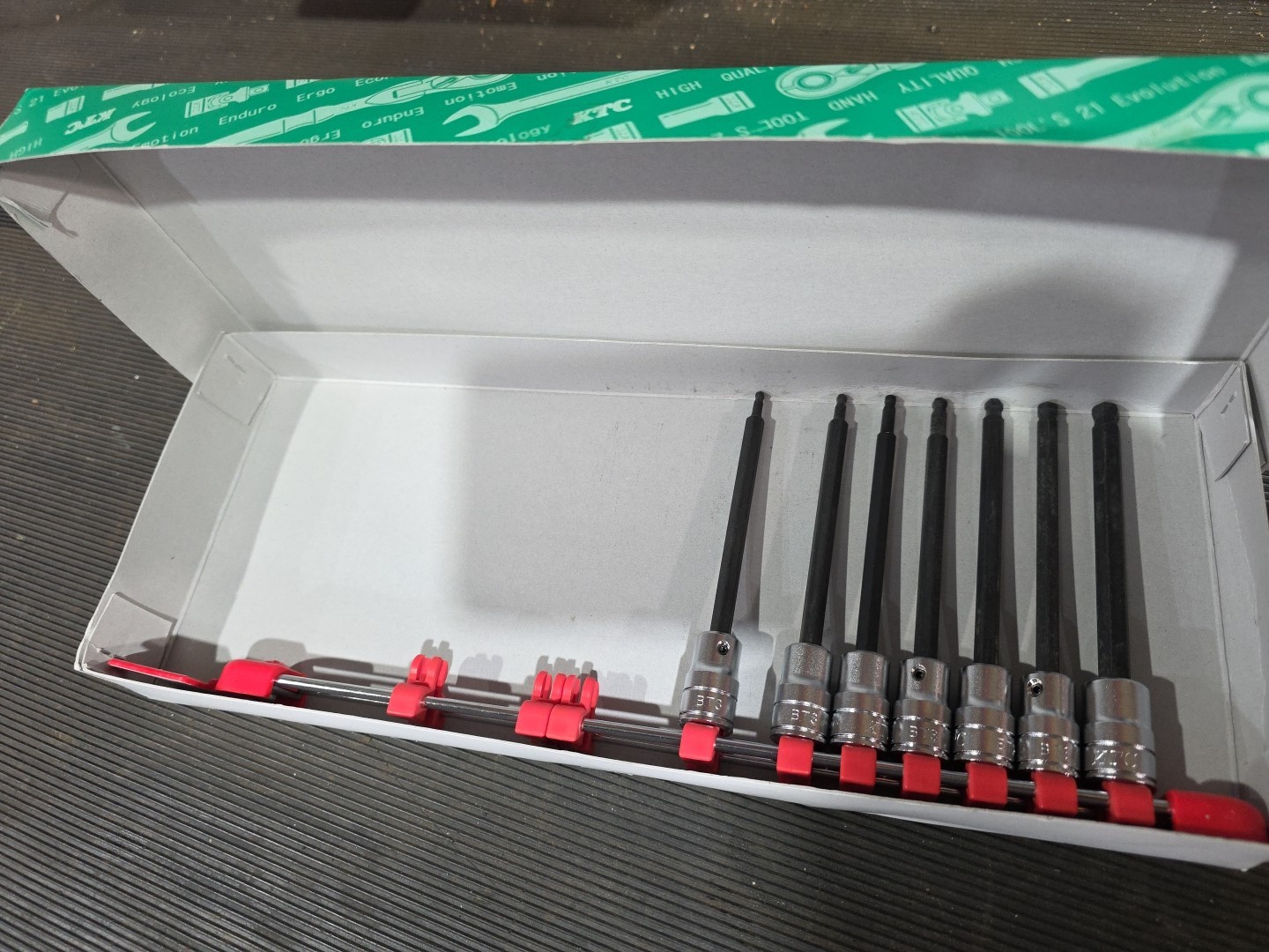 KTC Tools TBT3L07BPBH 3/8 Drive Allen Socket Set NEW Long Ball End