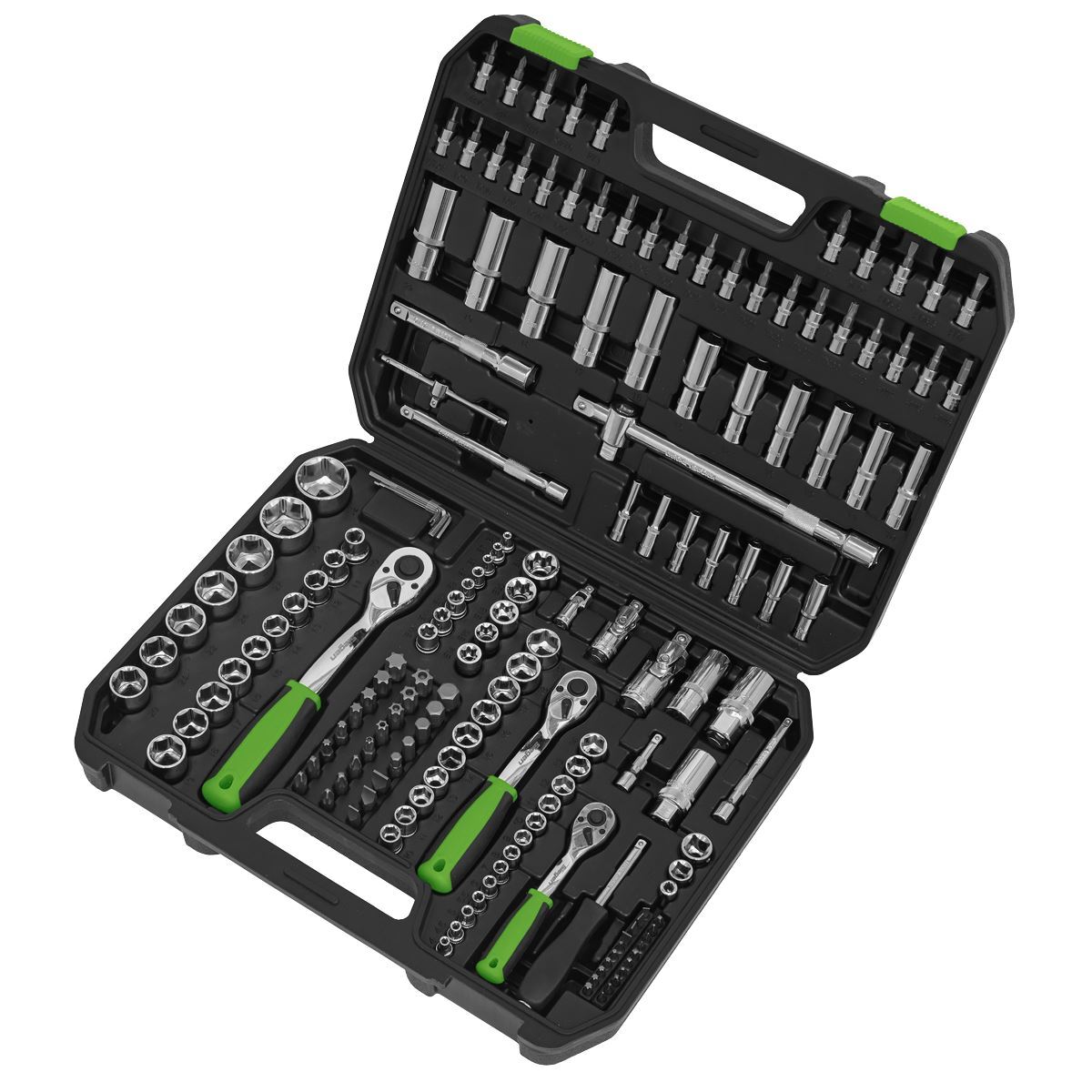 Sealey Socket Set WallDrive Metric 4-32mm Siegen 171pc 1/4″ 3/8″ 1/2″ Drive