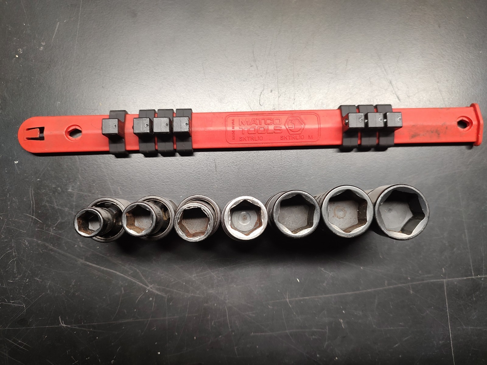 MATCO TOOLS SBUP76T 3/8″ DR 7 PC 6 PT SAE IMPACT UNIVERSAL SWIVEL SOCKET SET