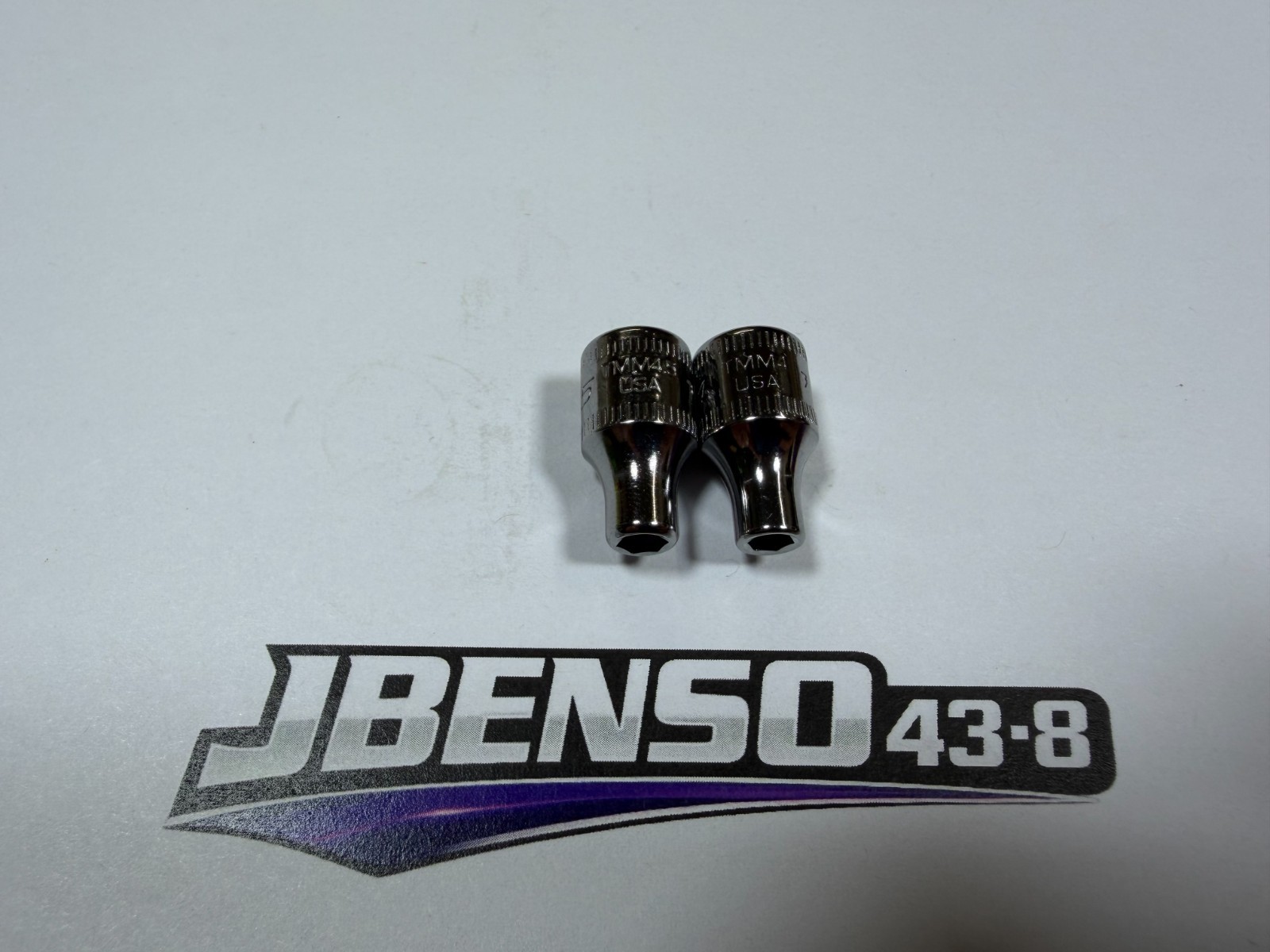 Snap-On Tools NEW 2pc 1/4″ Drive Metric 6pt Shallow Add-On Sockets TMM4 TMM4.5