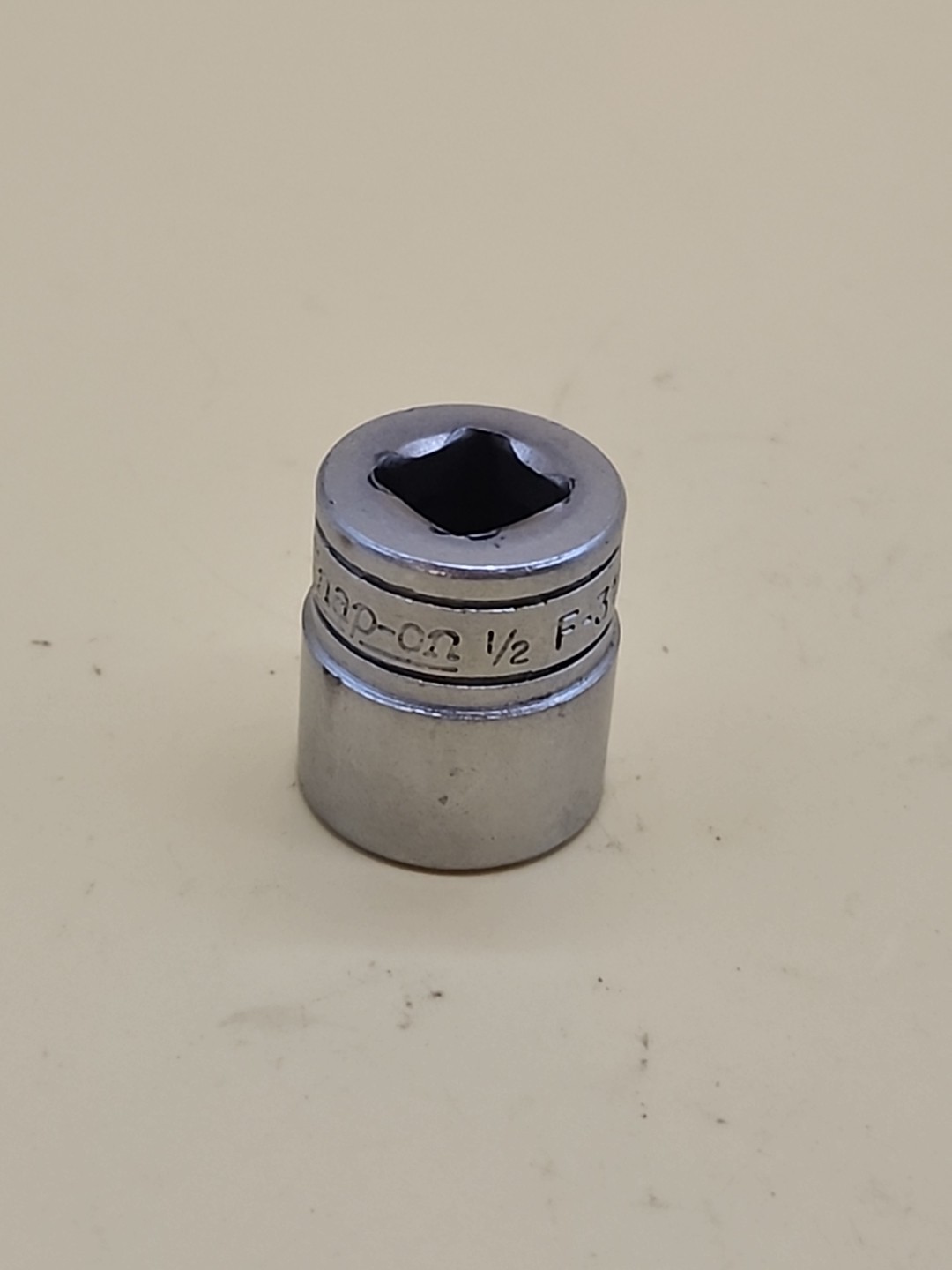 Snap-on Tools 3/8″ Drive 1/2 8 Pt Double Square Chrome Socket F-316 USA