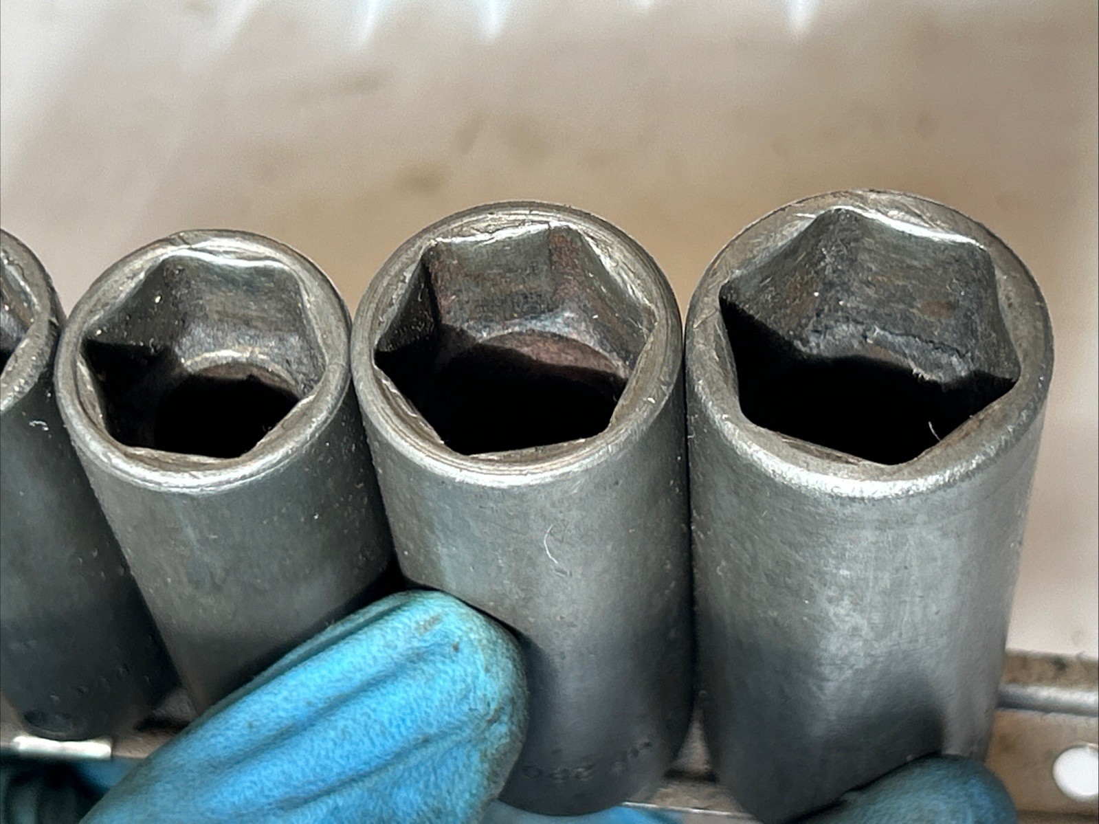 SNAP ON TOOLS 212SIMFYA 7pc 3/8 Dr 6pt SAE Deep Impact Socket Set 3/8″-3/4”