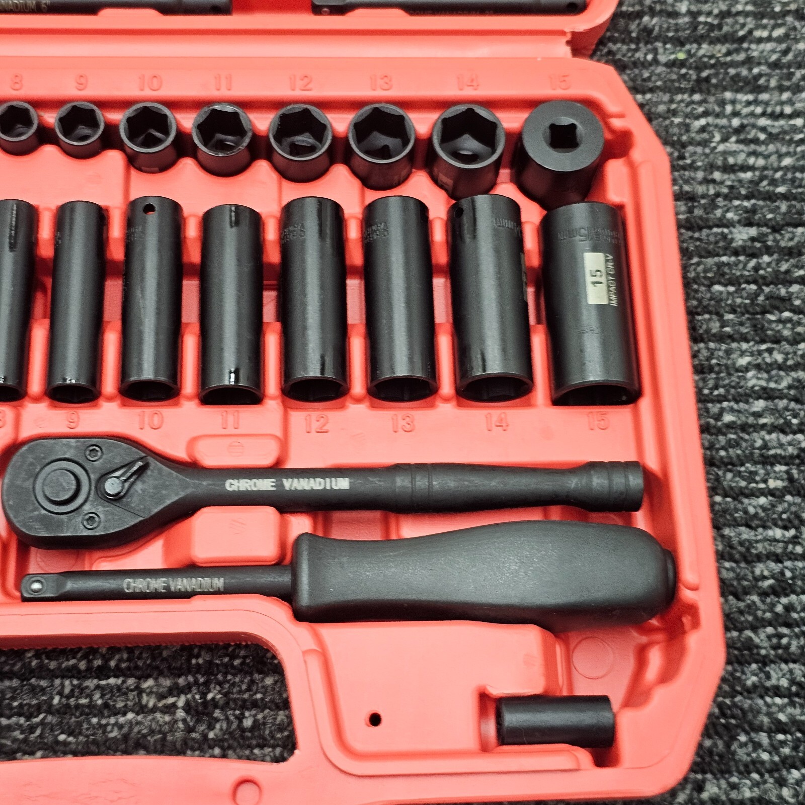 58 Pieces SEKETMAN Drive Socket Assembly Wrench Tool Black Chrome Vanadium