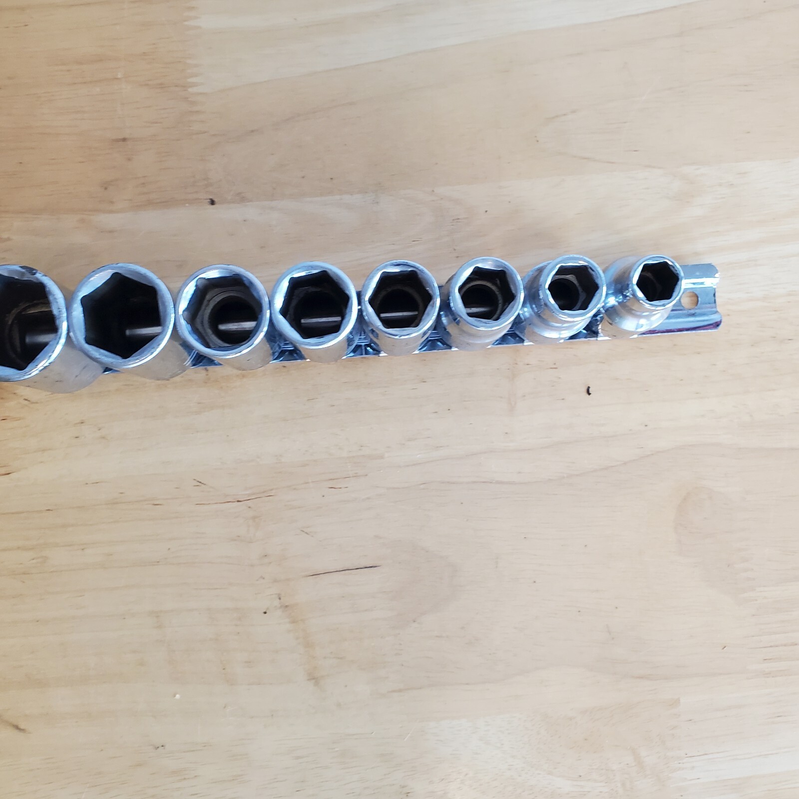 T & E Tools 11 Pc SAE Socket Set 1/2″dr 6pt Read Full Description USA