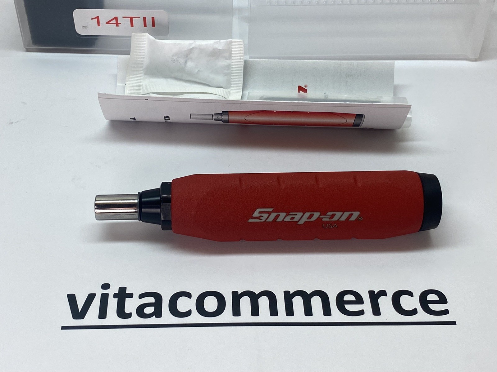 NEW Snap On QDRIVER3P 1/4″ Hex Preset Torque Wrench 1.5-15 in-lb Screwdriver Bit