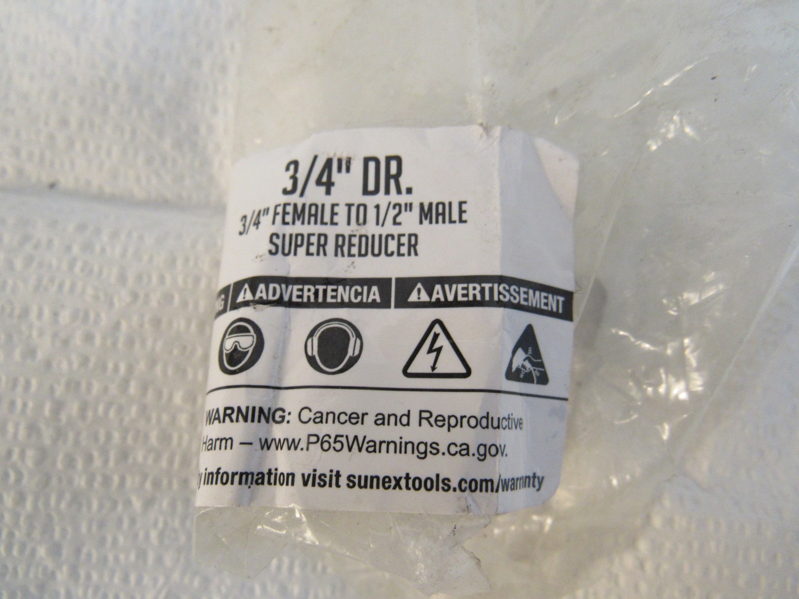 Sunex 3/4 In. Female to 1/2 In. Male Super Reducer Adapter Part# 4305