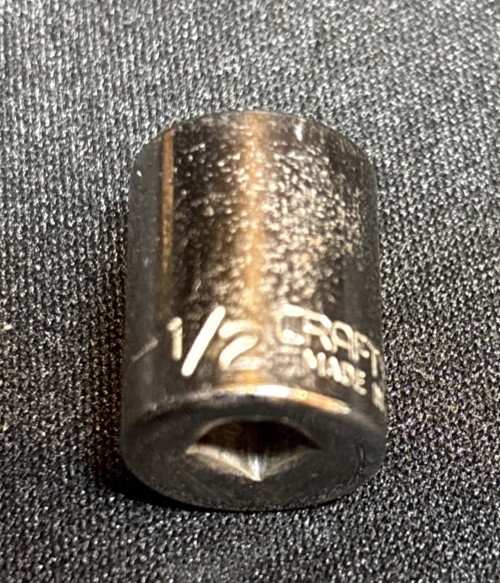 Craftsman USA 1/2″ Socket 6 Point 1/4″ Drive # 43499 USA Replacement Tool