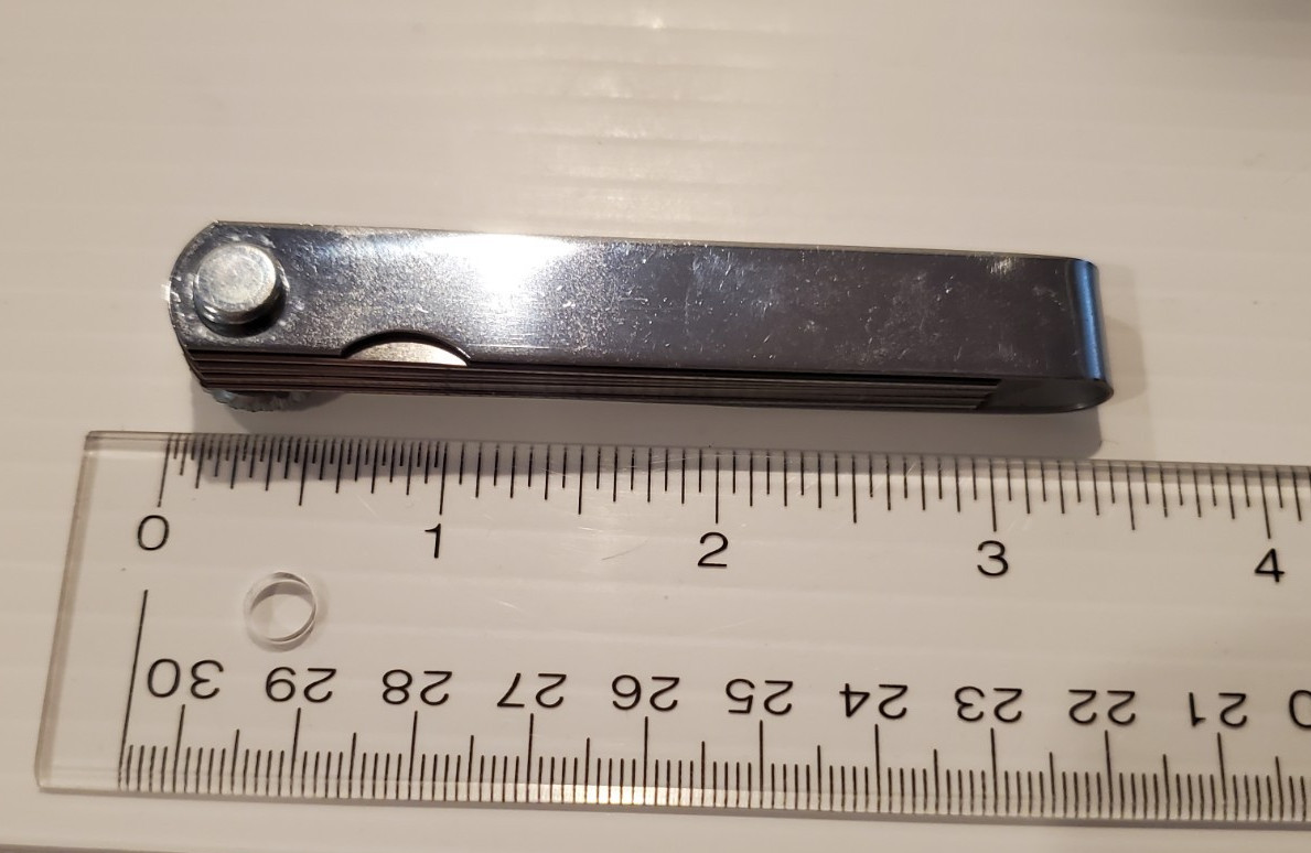 Jensen 14-407 Feeler Gauge 13 Blades Gauge Gage Thickness Measurment Tool
