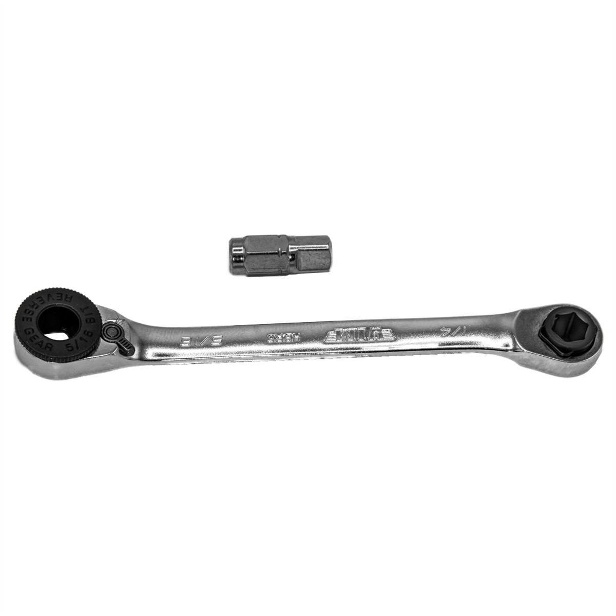 VIM Tools 1/4 Inch & 5/16 Inch Hex Bit Ratchet And 1/4 Inch Square Drive Insert,