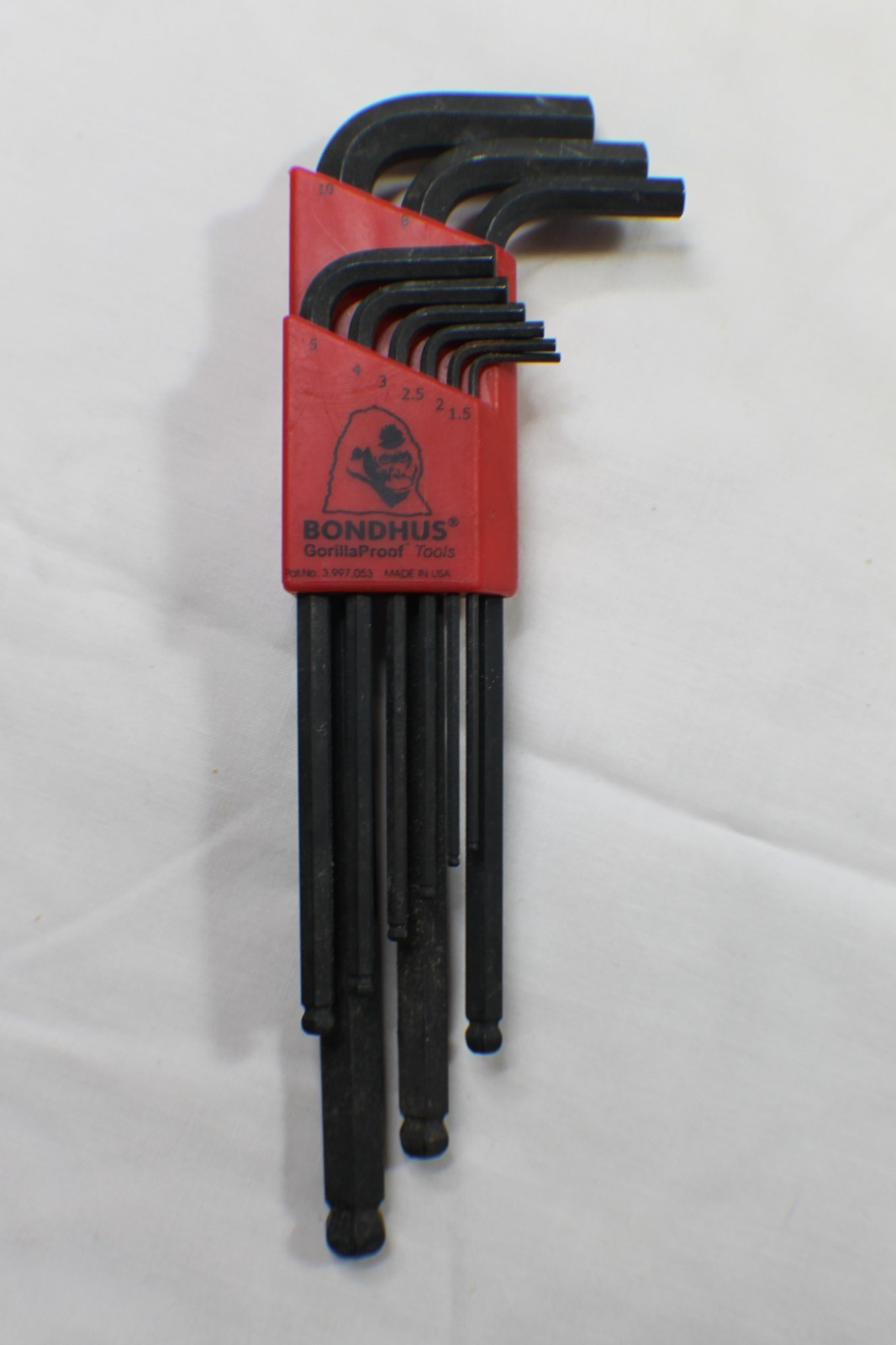 Bondhus 1.5mm-10mm Allen Wrench Set Ball End