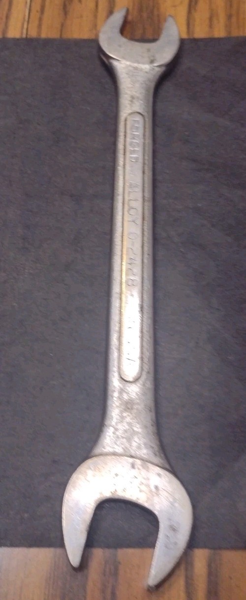 Vintage Lectrolite 0-2428 Open End Wrench 3/4 & 7/8 Sizes Forged Alloy USA Made