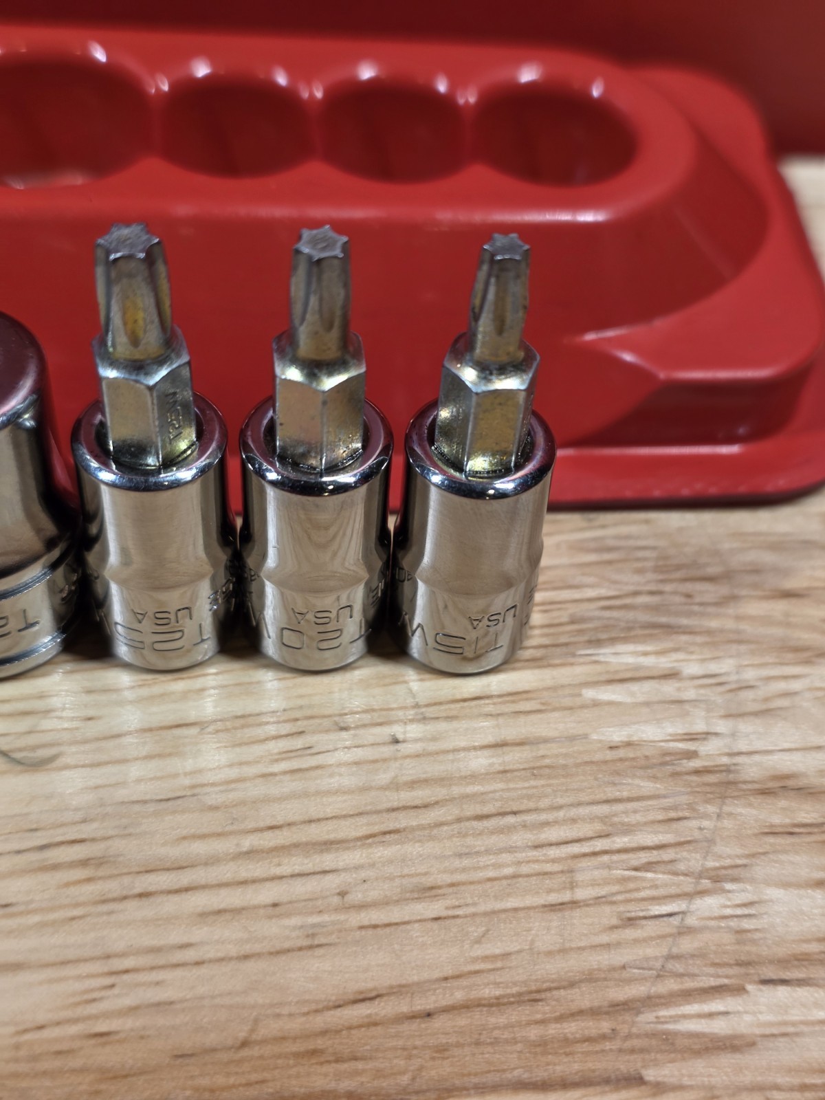 Snap-on 209EFTXBY 9-Piece Combo Drive HEAVY DUTY Removal Torx Bit Socket Set USA