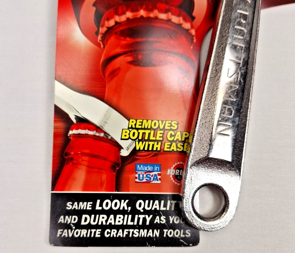 SEARS Craftsman Bottle Cap Wrench Bottle Opener 9 44500 USA Made New NOS 2014