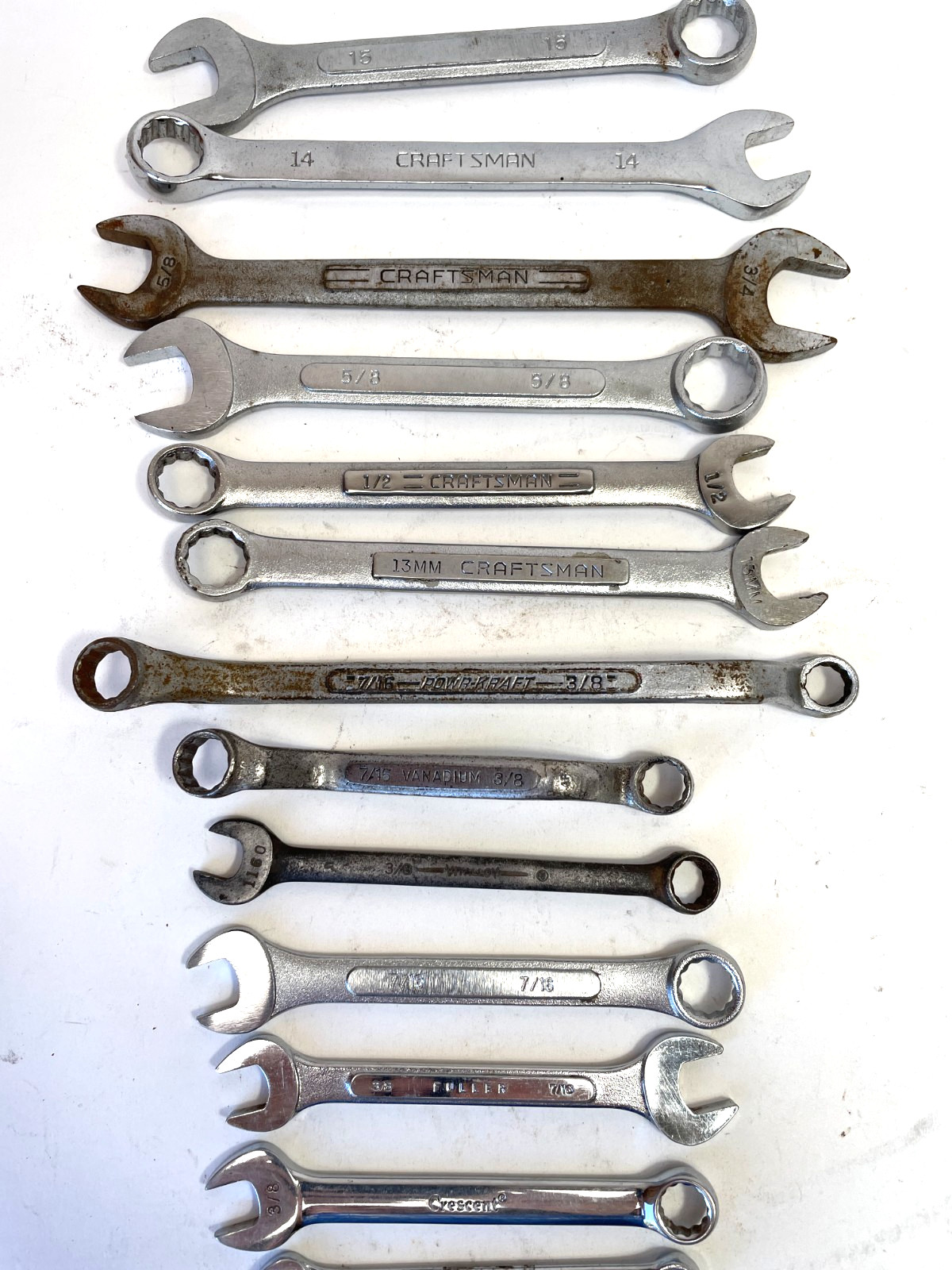 Wrenches Lot SAE Metric USA Craftsman Mark Crescent Billings