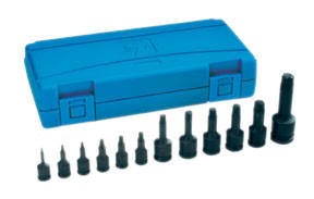 Assorted Drive 12 Piece Int. Star Impact Driver Set GRY-1234T Brand New!