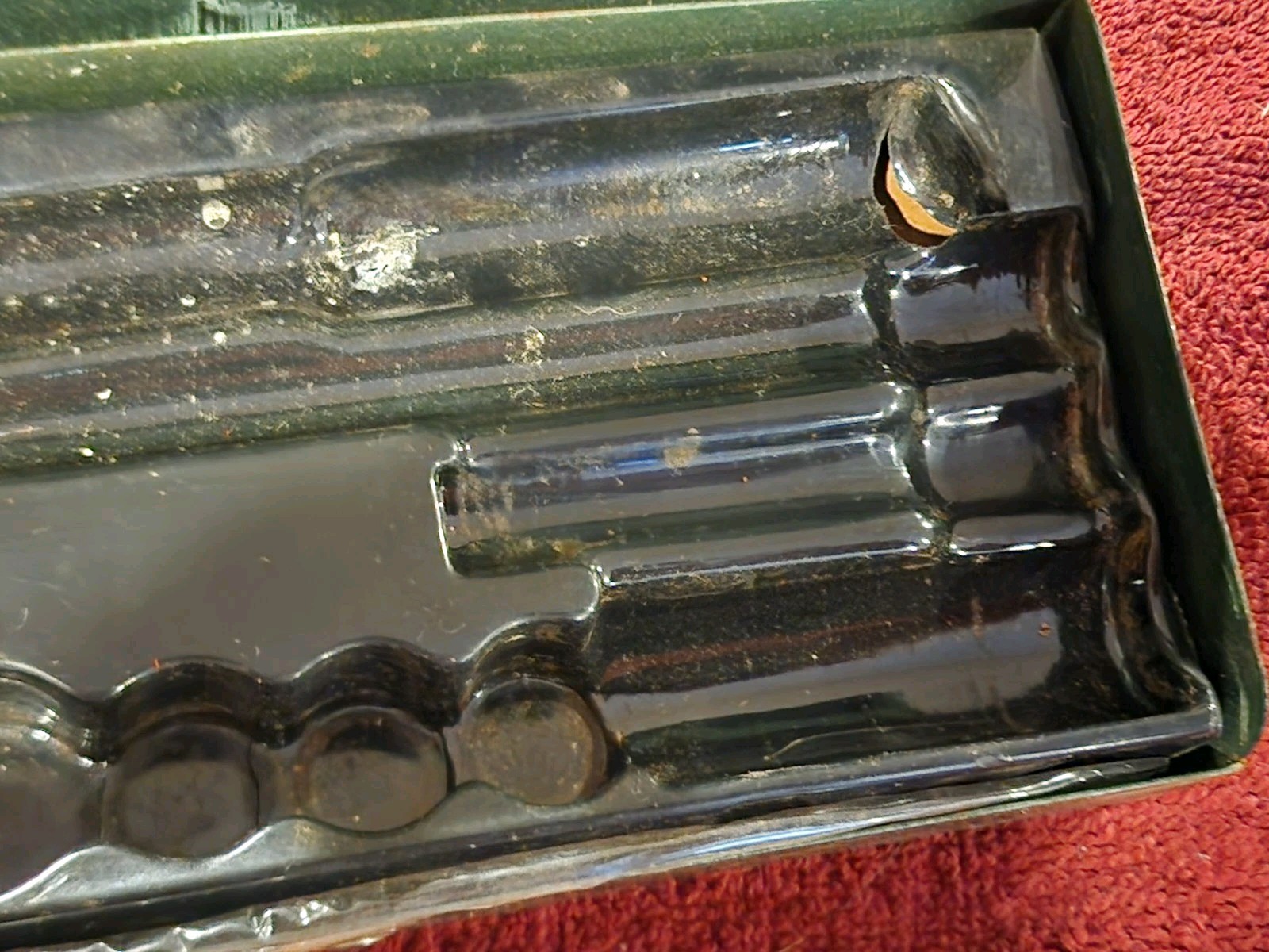 Vintage S-K 3/8″ Drive SAE Socket Set 6 Point, Made in USA, 11 Pieces + Box
