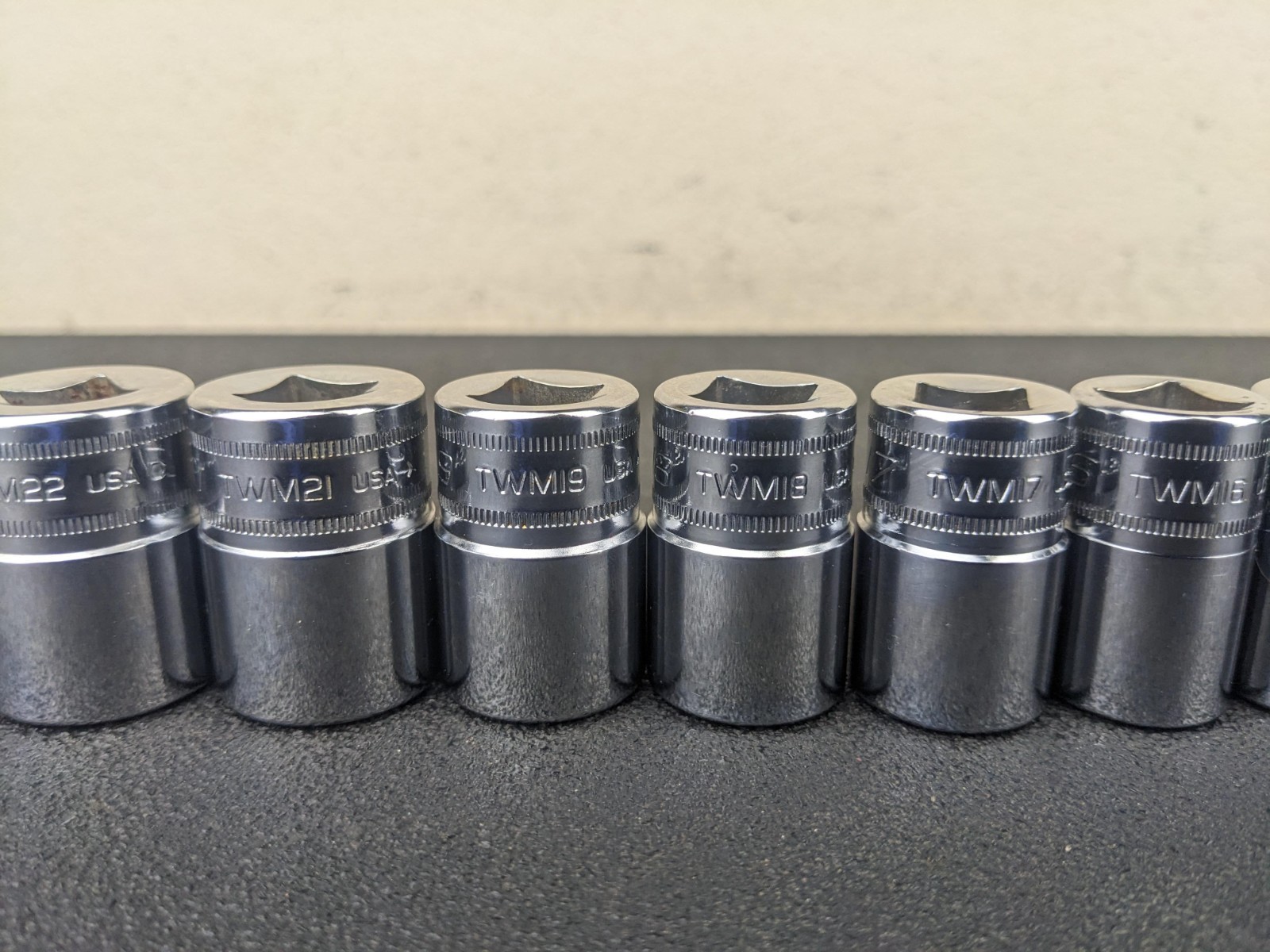 #bp494 Snap On 11pc 6 Point 1/2” drive Shallow Socket Set 24mm