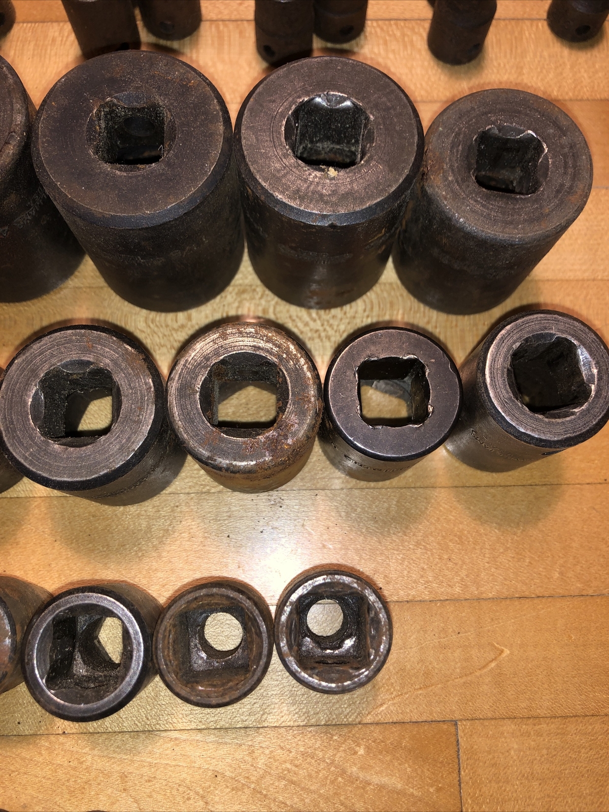 VTG 55pc Williams Vulcan 1/2” Impact 3/8” Socket Lot SAE Swivel Adapter 1/2 3/4