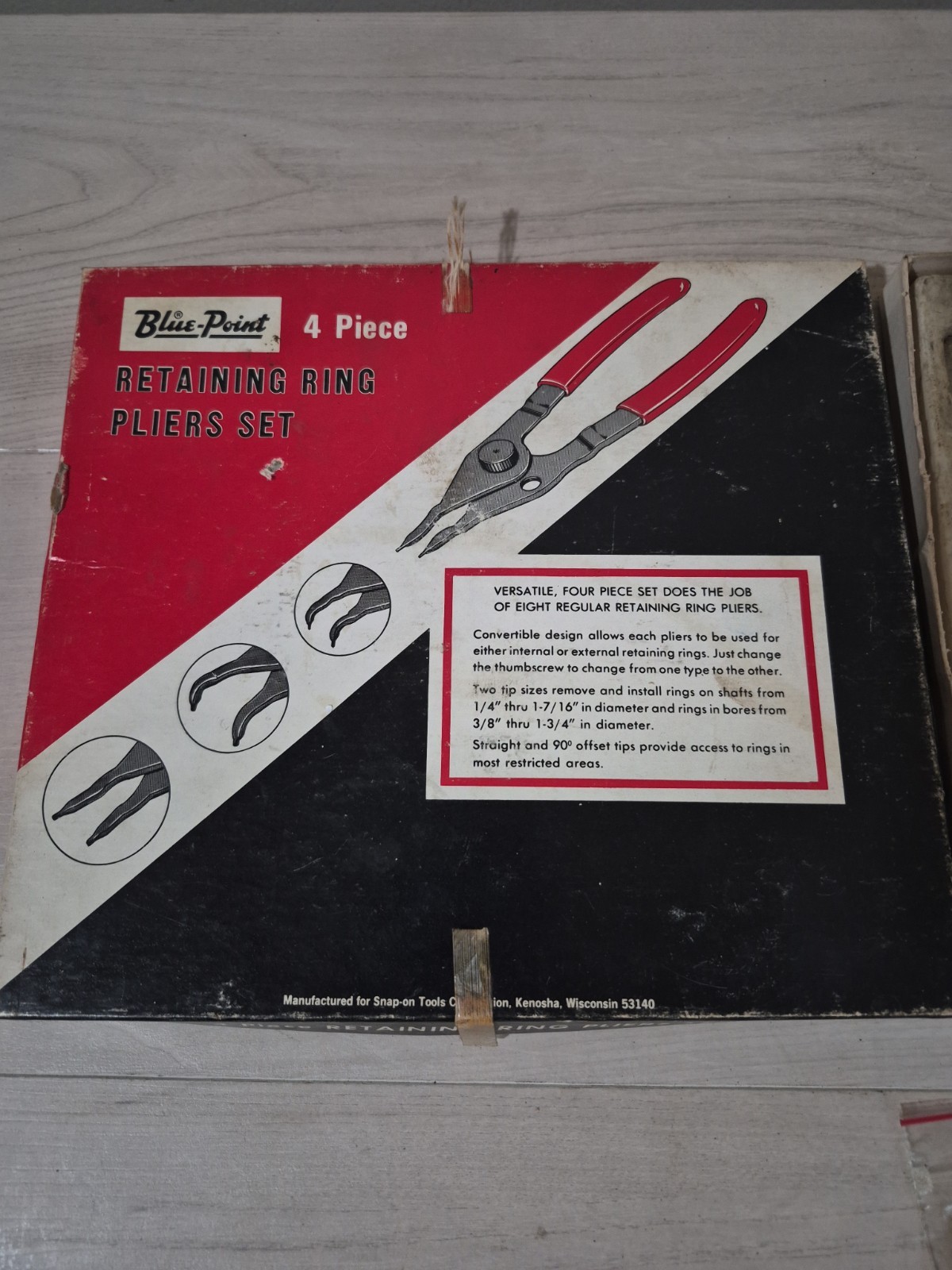 Blue-Point Snap Ring Pliers Set x4 USA With Original Box