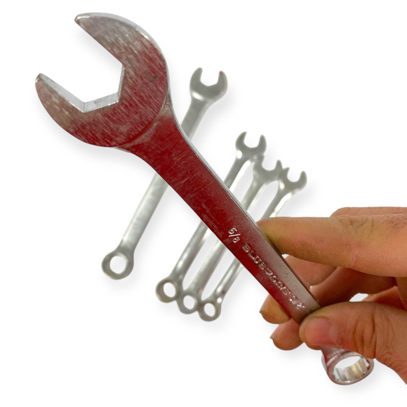 Blue Line CW16 1/2, CW20 5/8, 11/16 in 12 Point Combination Wrench Set, 5 Pcs