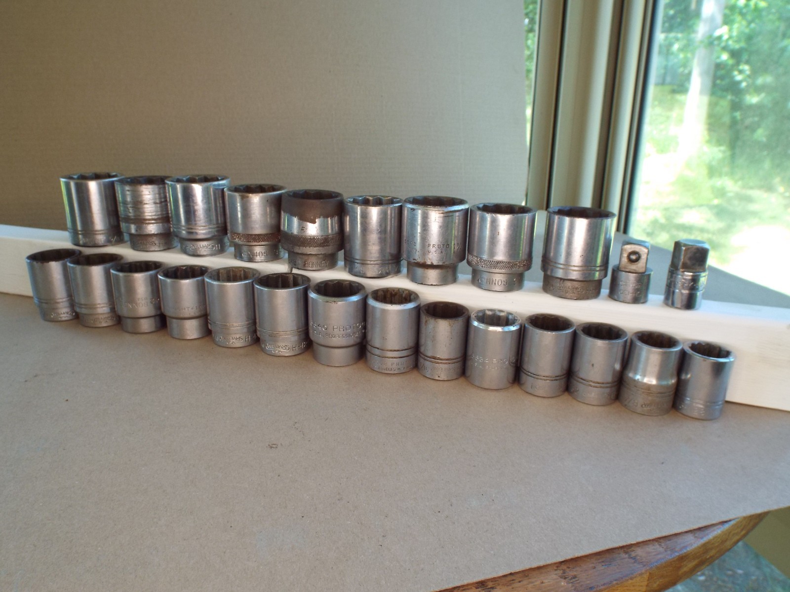 VTG 25 Pc 3/4″ Dr USA Socket Williams Proto Bonney Etc.. 7/8 – 1-5/8 Work (Read
