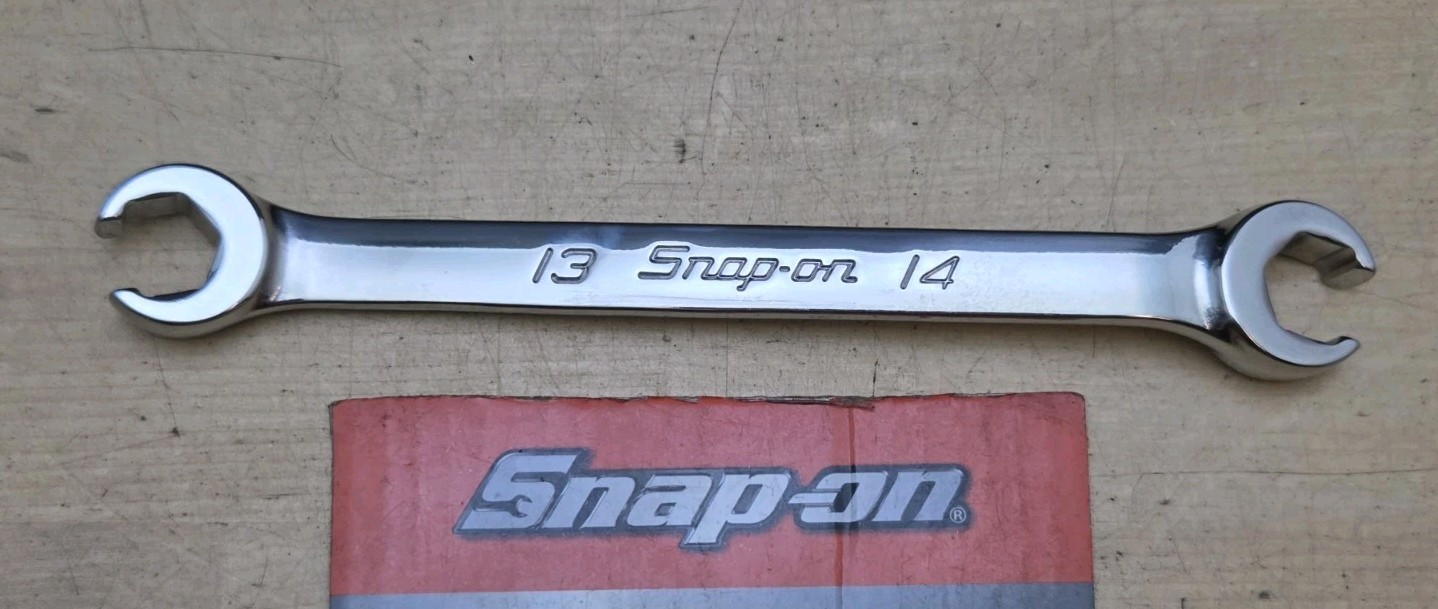New Snap On RXFMS1314B – 13mm X 14mm 6 Pt Double End Flare Nut Wrench