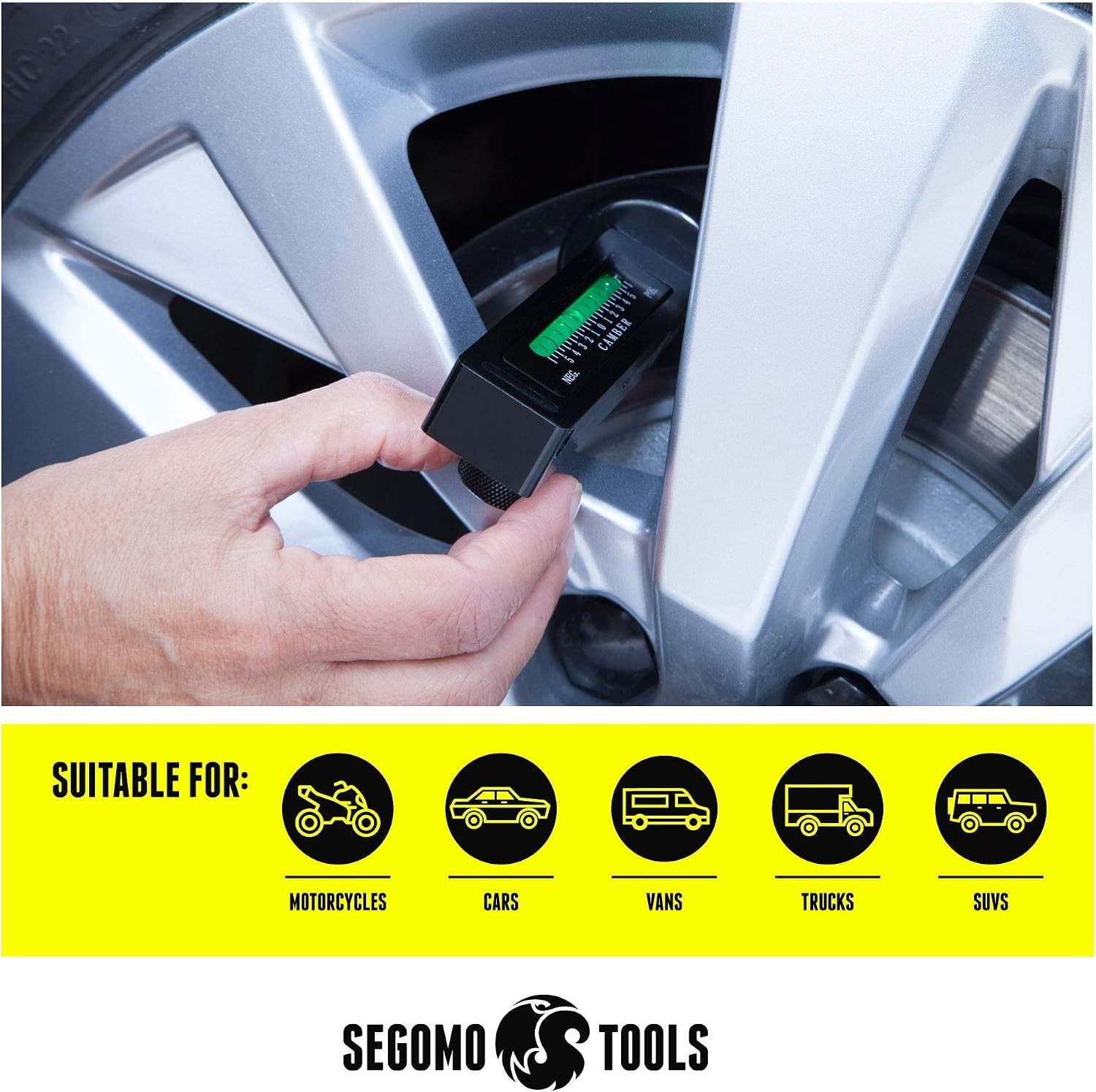Precision Camber Alignment Tool – Universal Magnetic Gauge for Various Vehicles