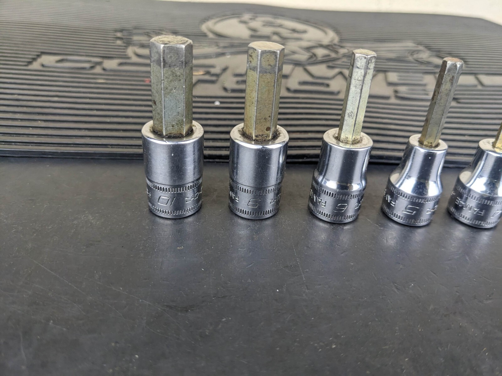 #ba752 Snap On 3/8″ Drive Metric Hex Bit Socket Set – 4-6, 9, 10mm 207EFAMY