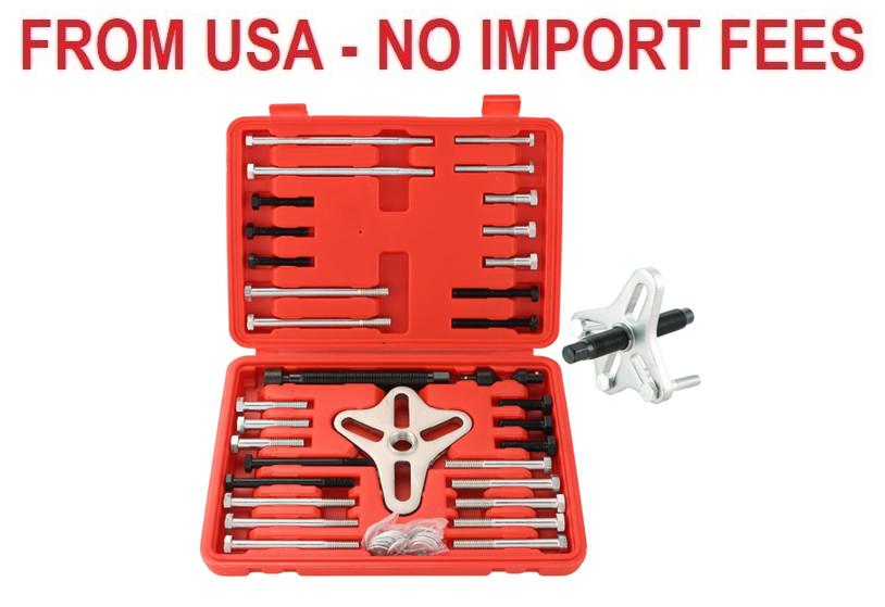 DASBET 46PCS Harmonic Balancer Puller Set, Steering Wheel Puller Kit Steering Wh