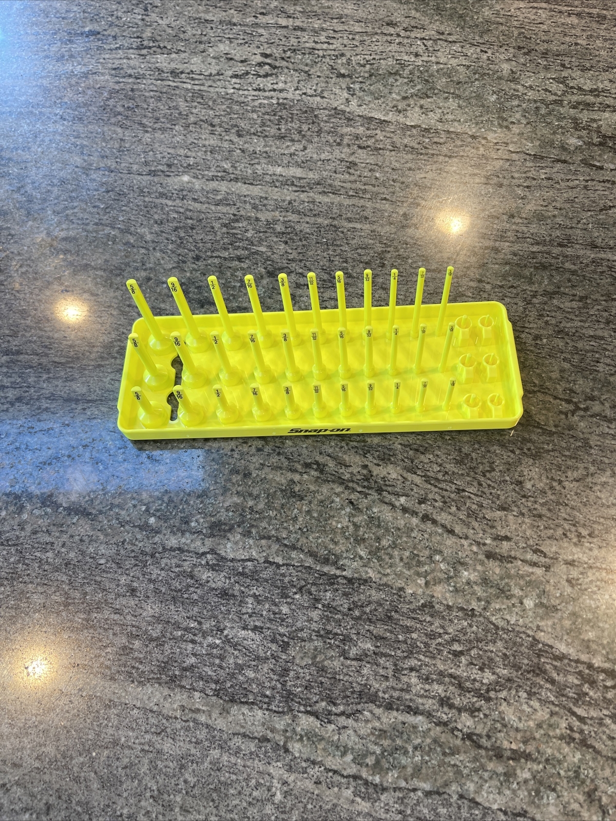 Snap On ka143frvz 1/4″ post socket tray sae hi viz yellow
