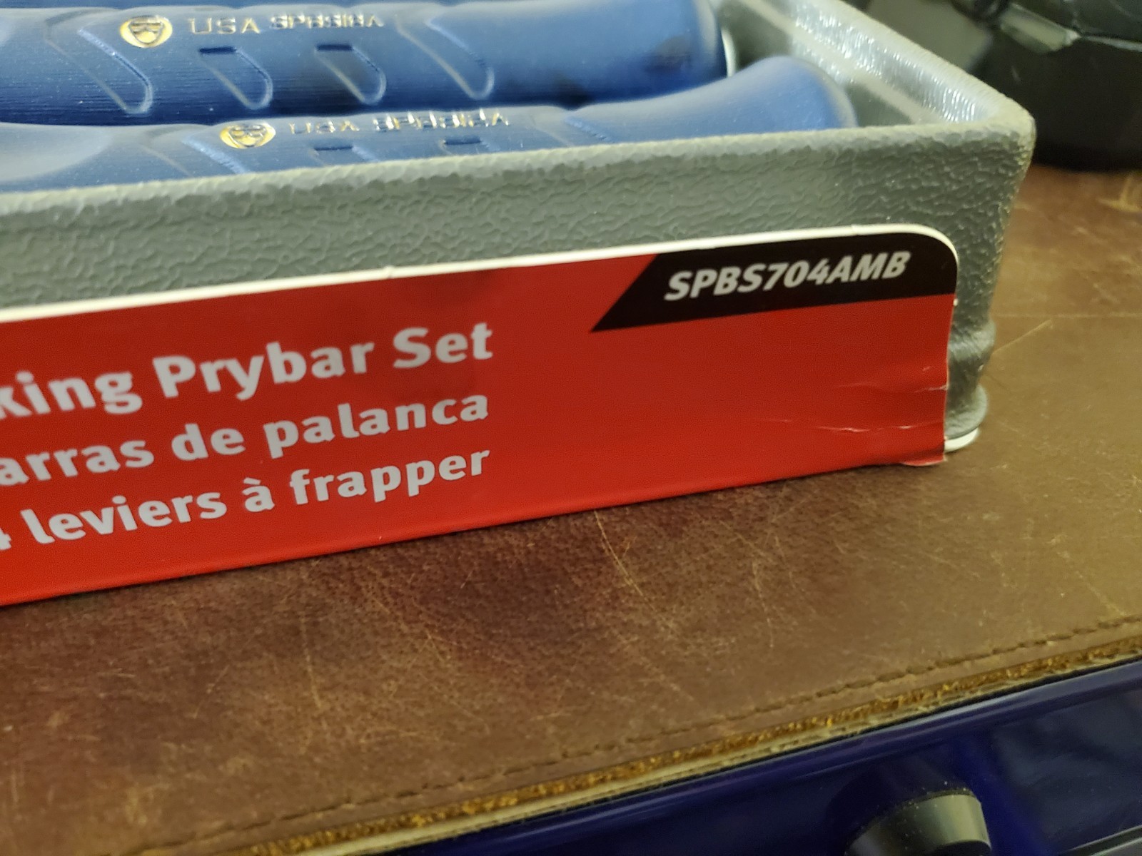 Snap-on 4Pc Metallic Blue Striking Prybar Set SPBS704AMB